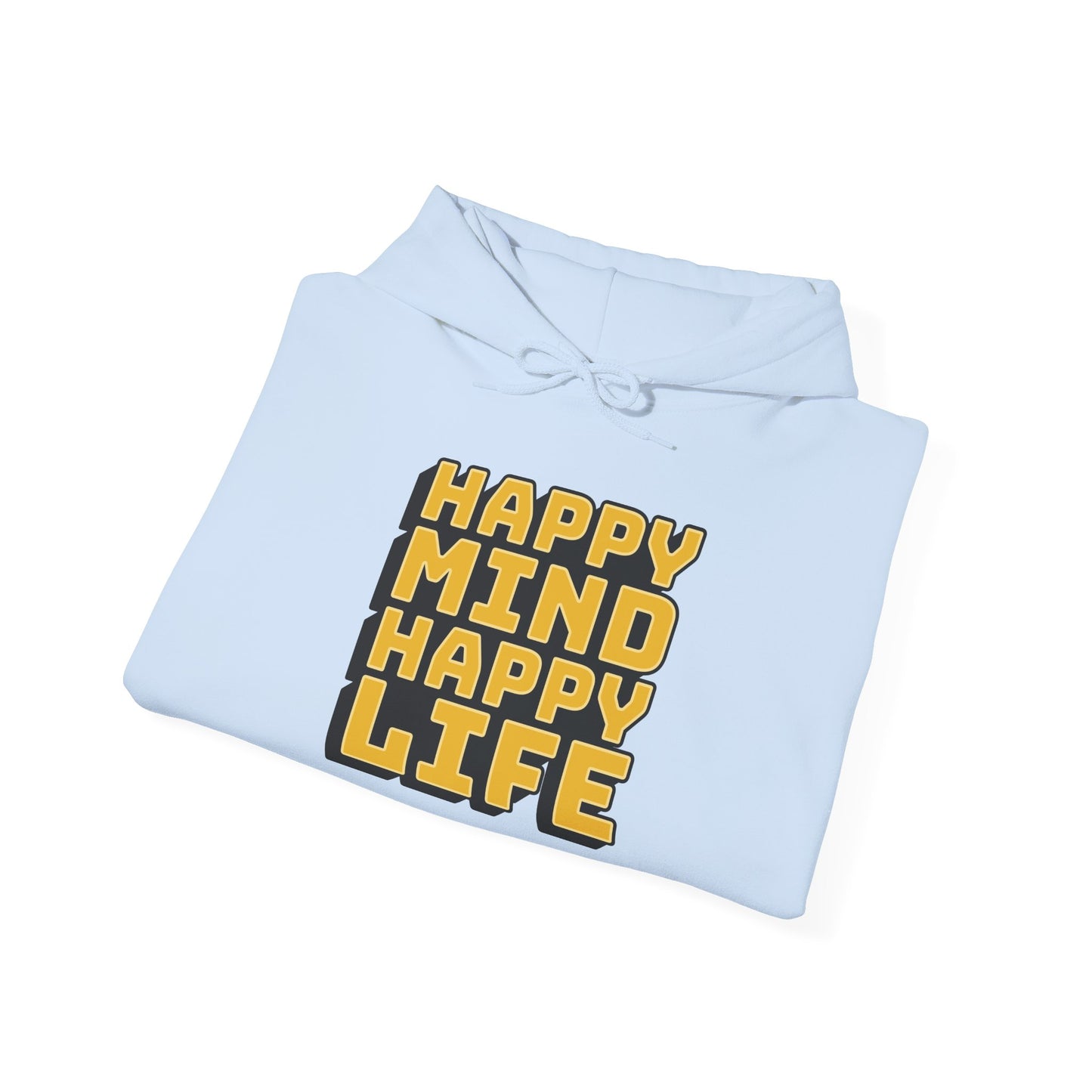 Happy Mind Happy Life Unisex Heavy Blend™ Hooded Sweatshirt