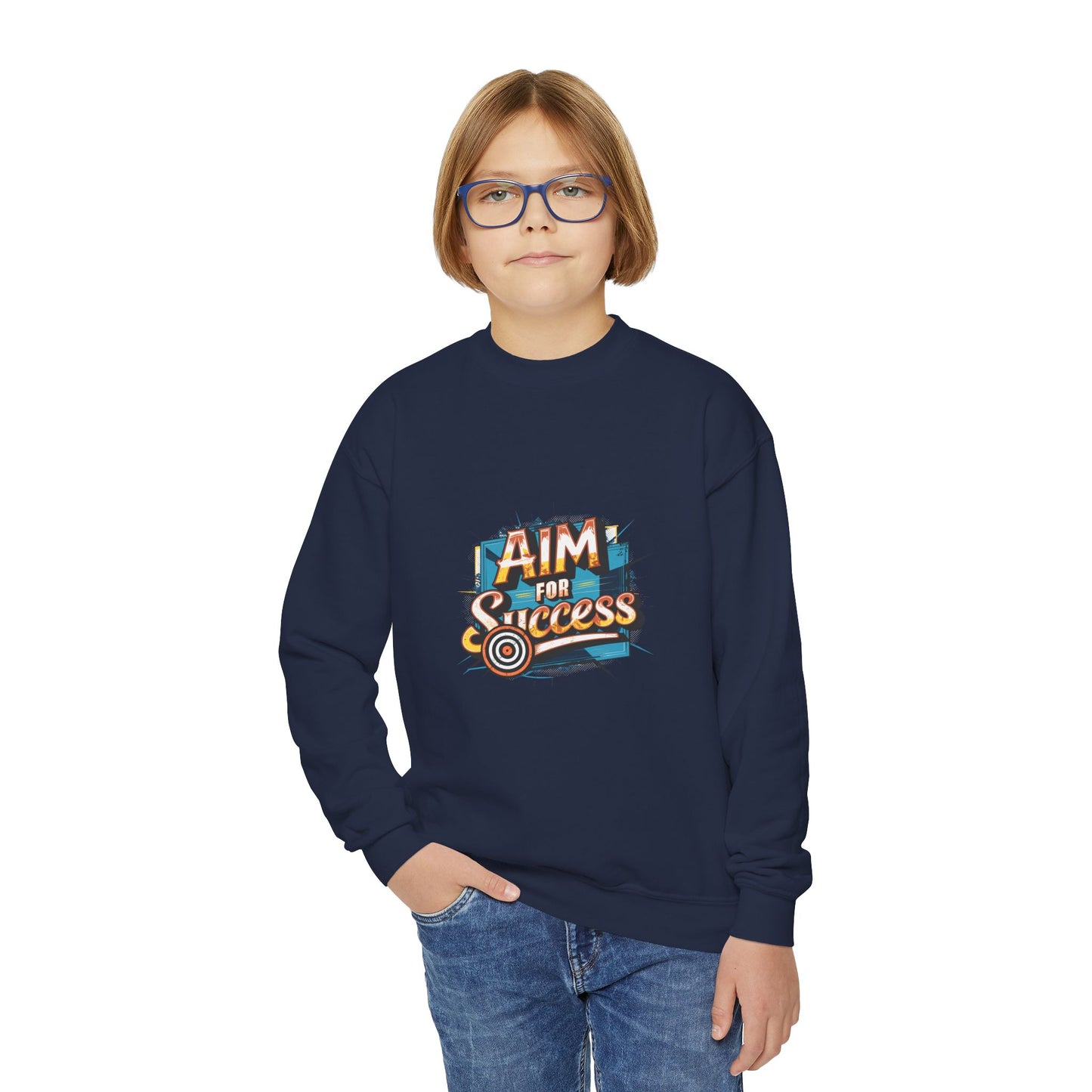 Aim For Success Youth Crewneck Sweatshirt
