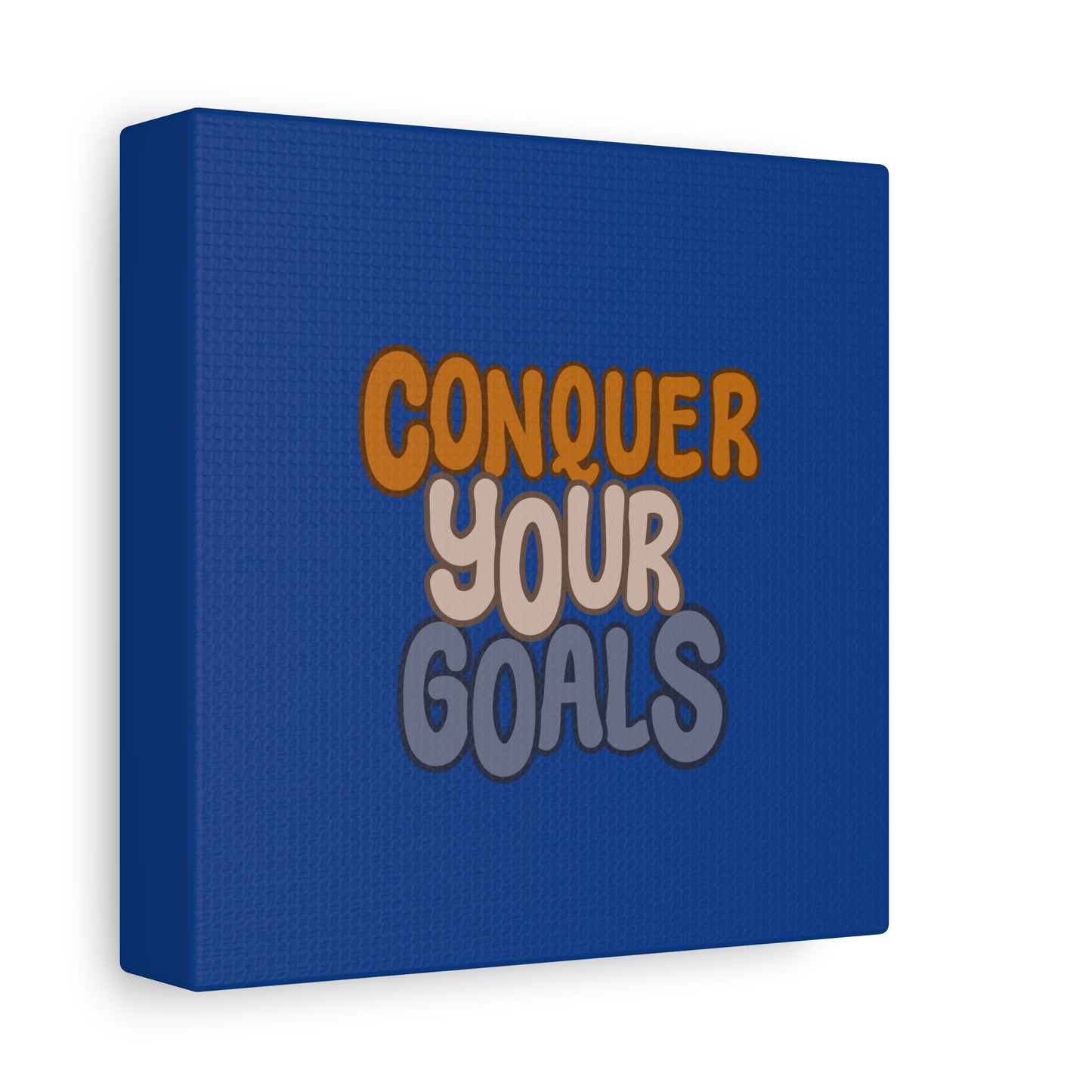 Conquer Your Goals Matte Canvas, Stretched, 1.25"
