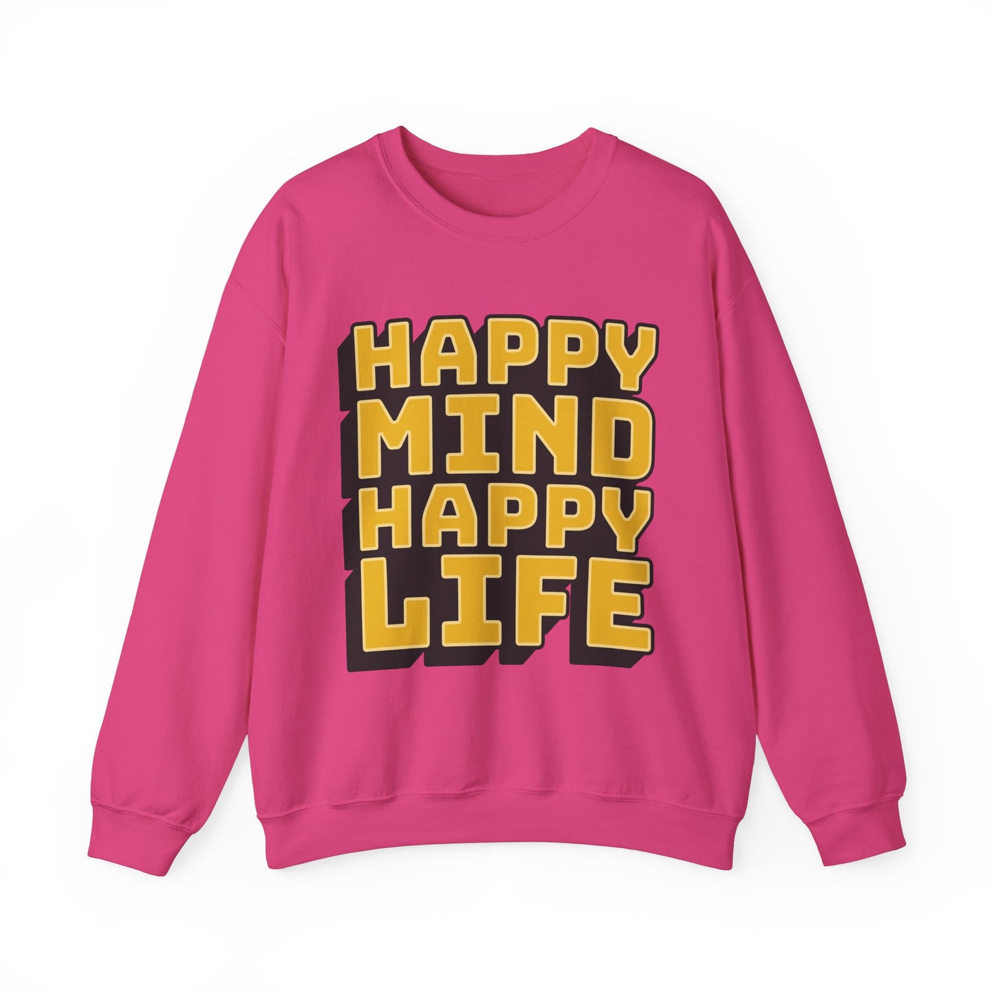 Happy Mind Happy Life Unisex Heavy Blend™ Crewneck Sweatshirt