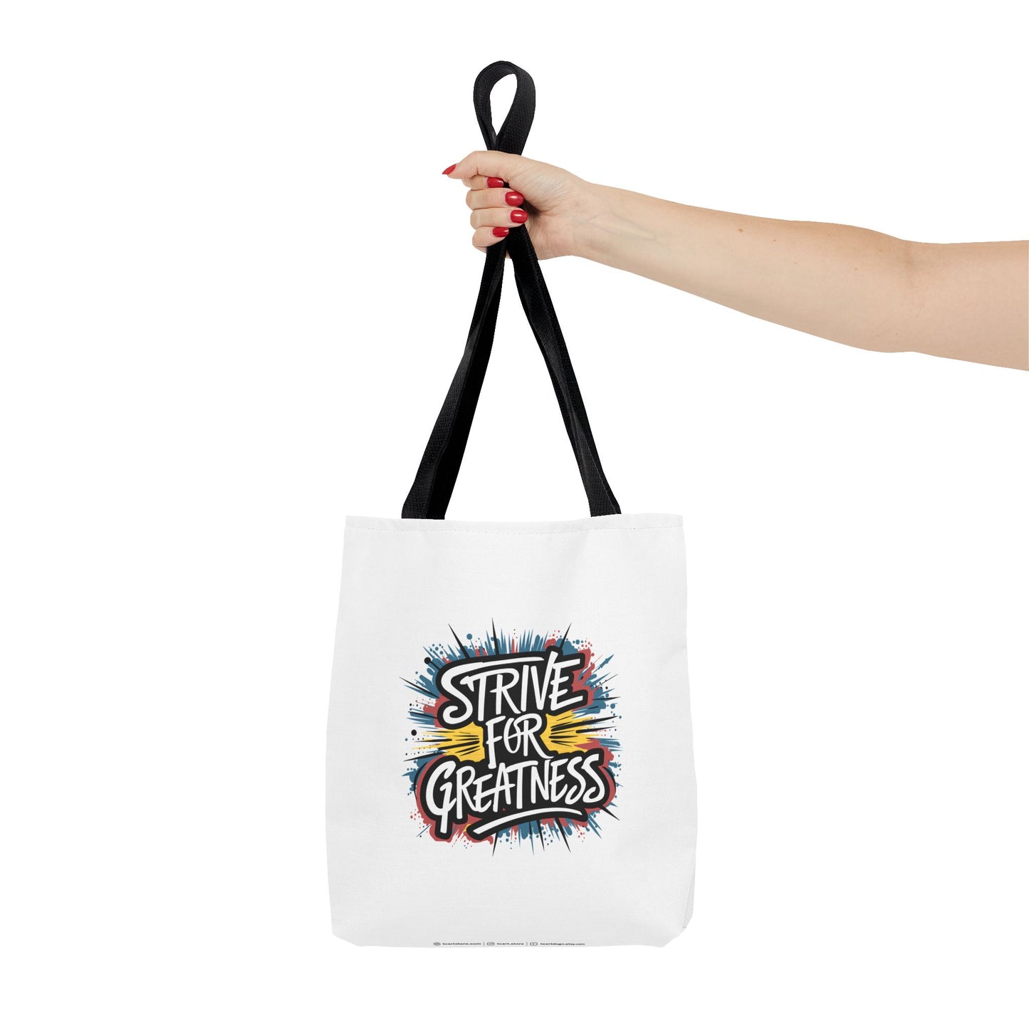 Strive For Greatness Tote Bag (AOP)