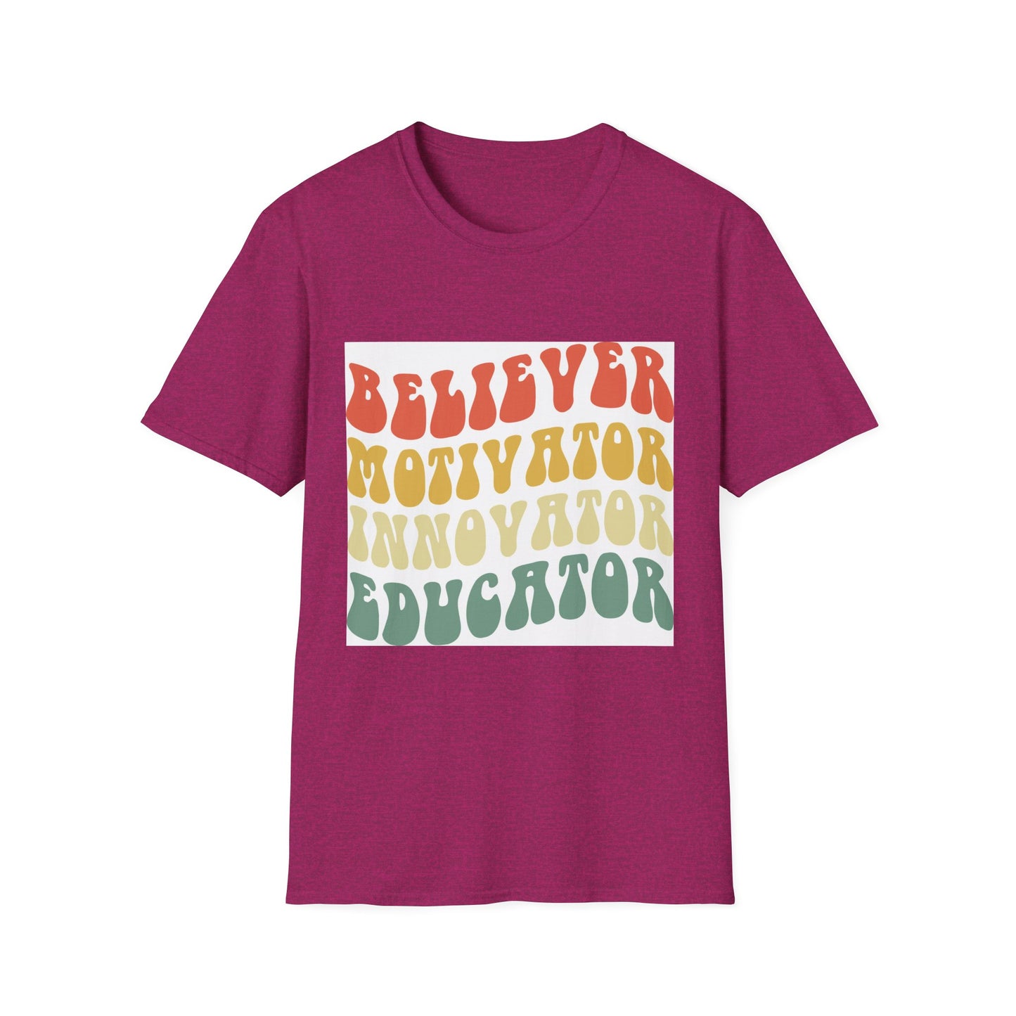 Believer Motivator Innovator Educator  Unisex Softstyle T-Shirt