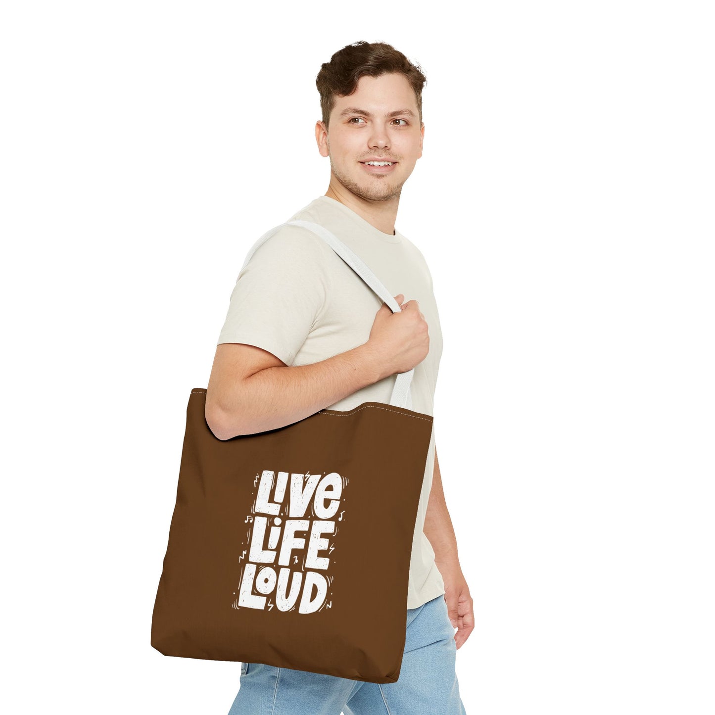 Live Life Loud Tote Bag (AOP)