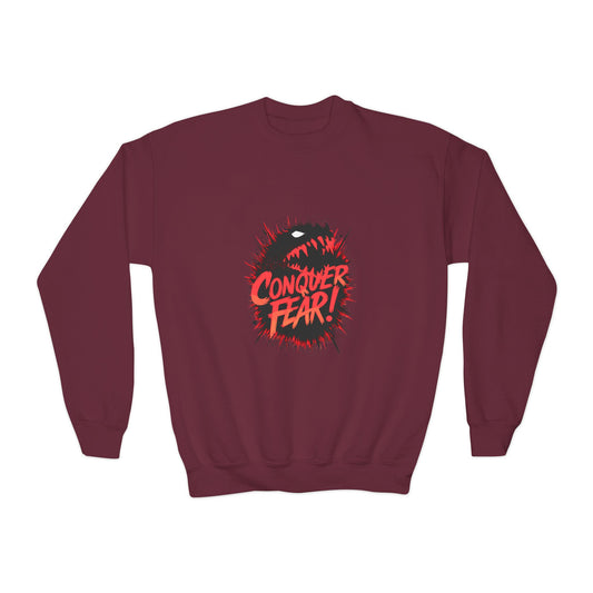 Conquer Fear! Youth Crewneck Sweatshirt