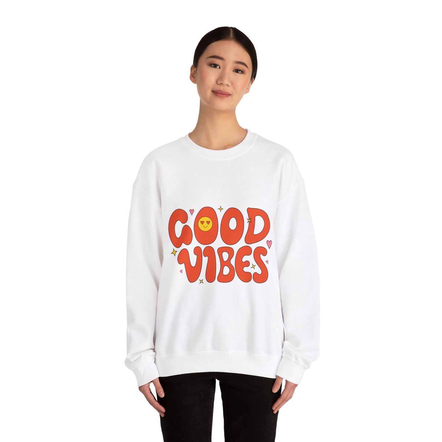 Good Vibes Unisex Heavy Blend™ Crewneck Sweatshirt