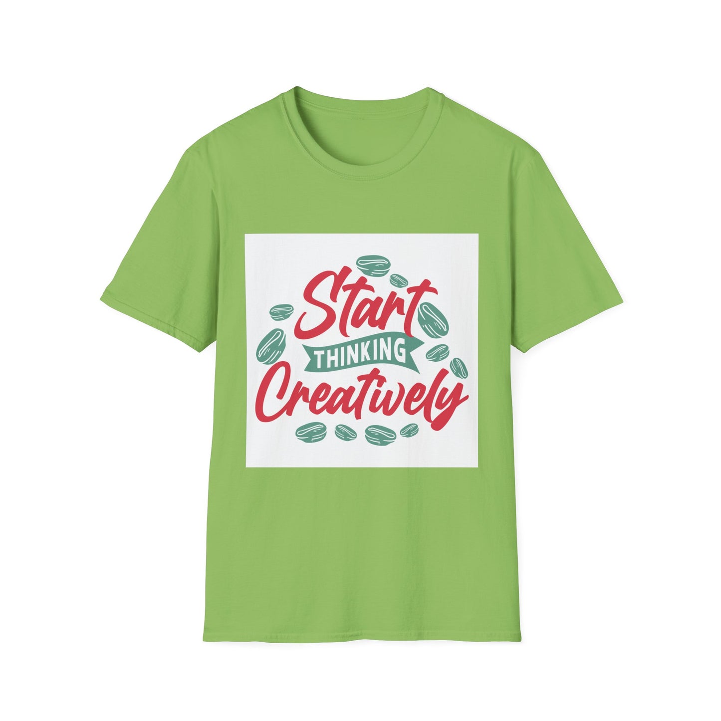 start thinking creatively Unisex Softstyle T-Shirt