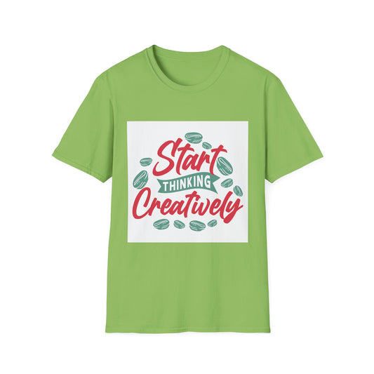 start thinking creatively Unisex Softstyle T-Shirt