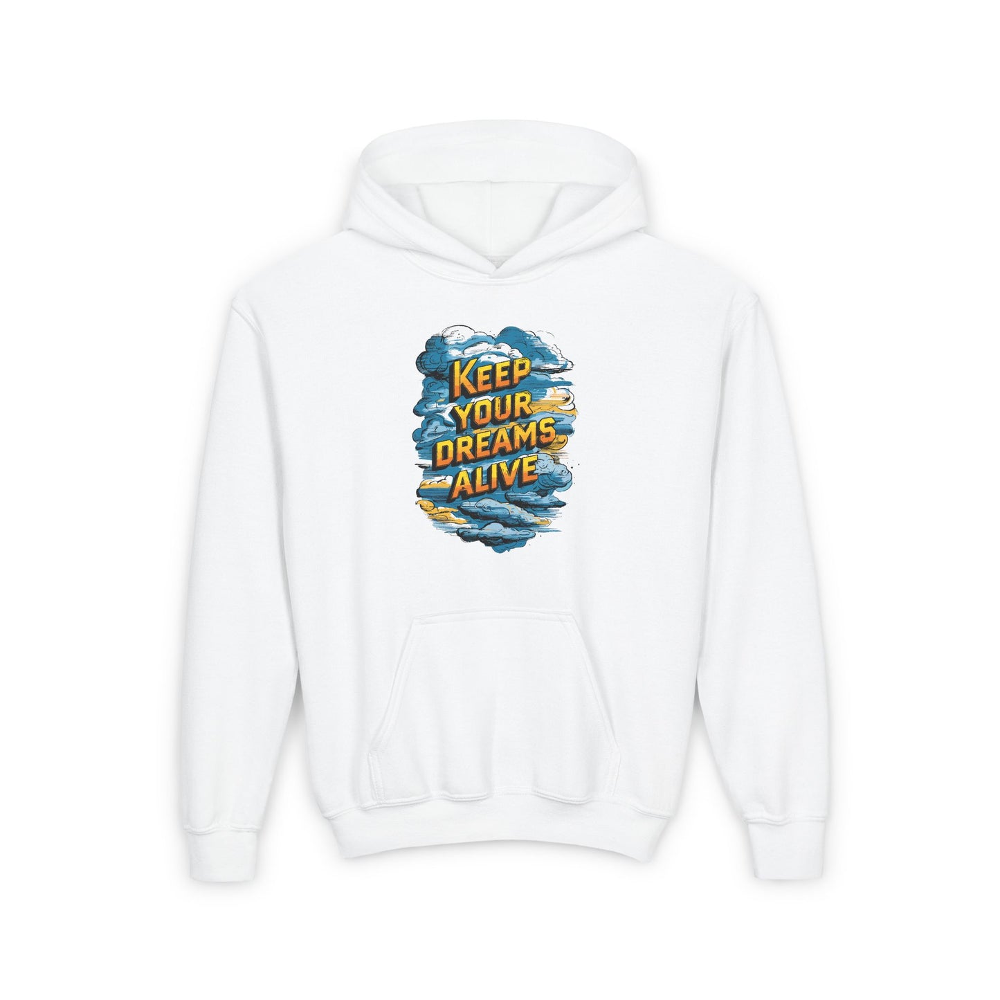 Keep Your Dreams Alive Youth Heavy Blend Hooded Sweatshirt