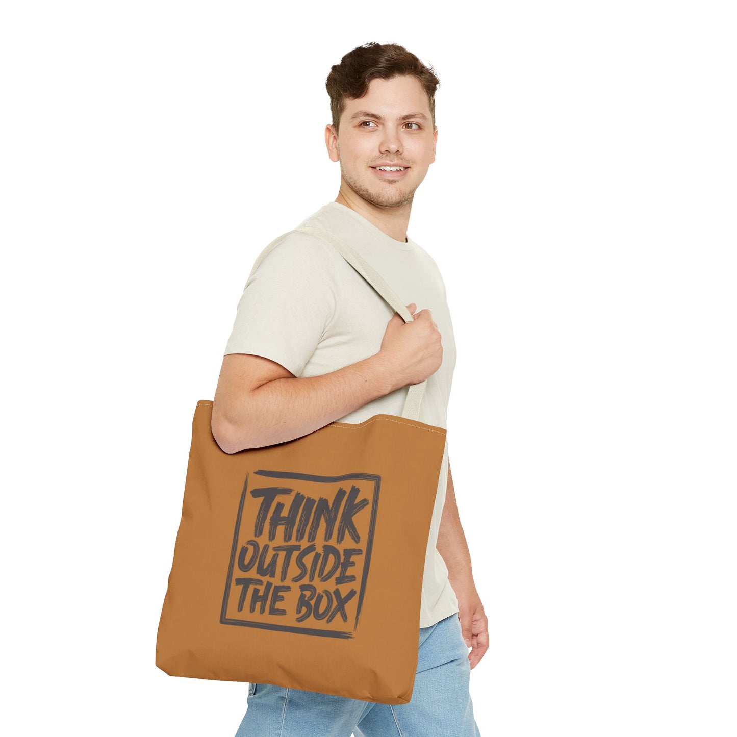 Think Outside The Box Tote Bag (AOP)