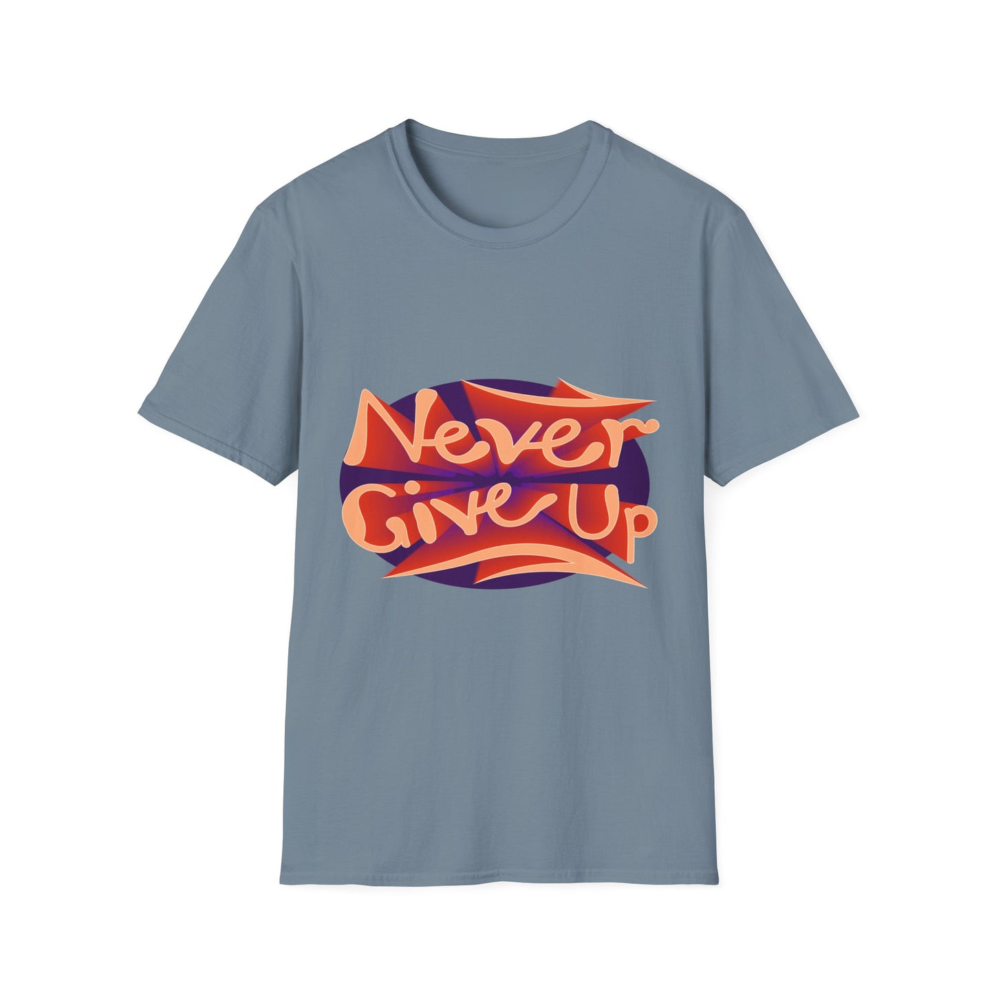 Never Give Up Unisex Softstyle T-Shirt