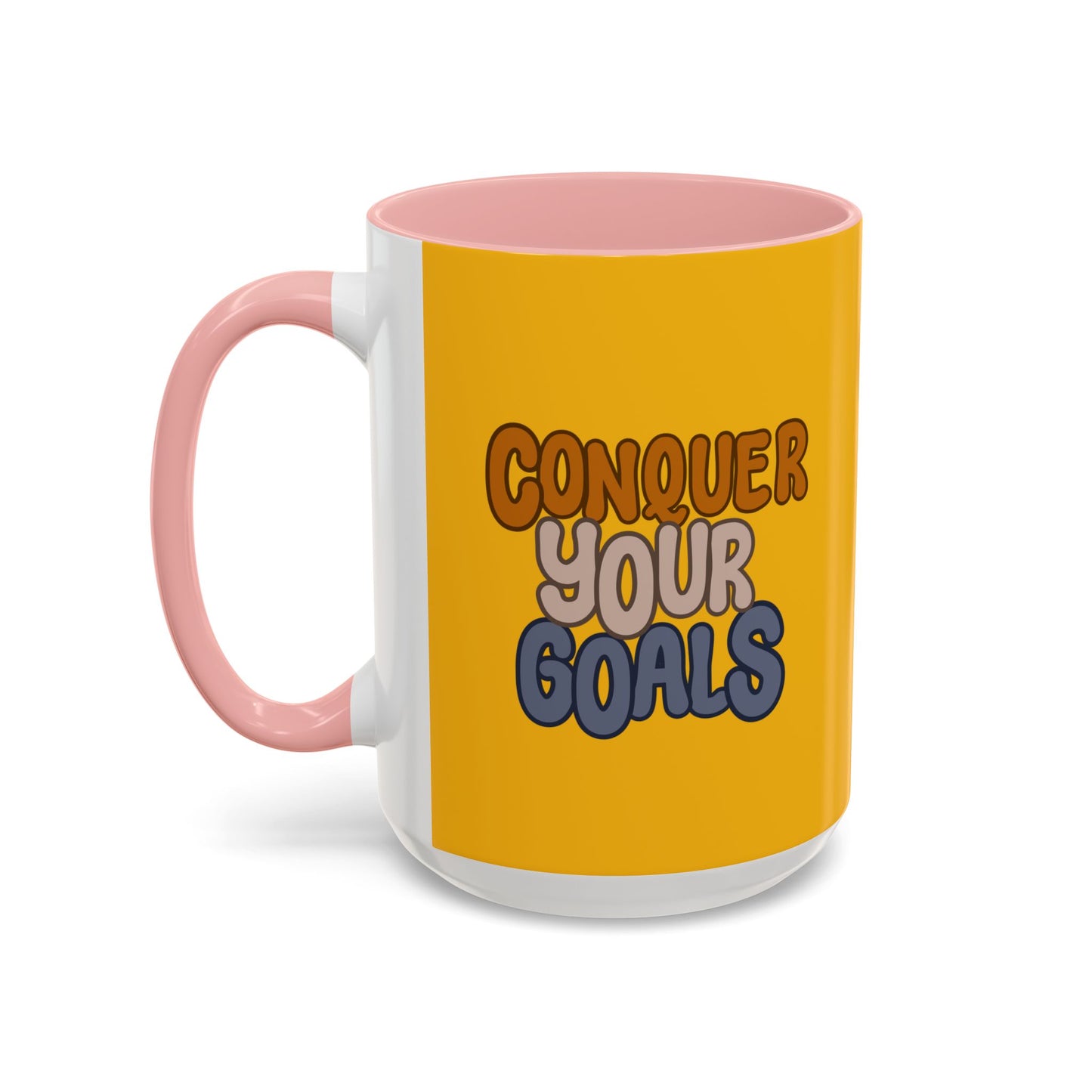 Conquer Your Goals Accent Coffee Mug (11, 15oz)