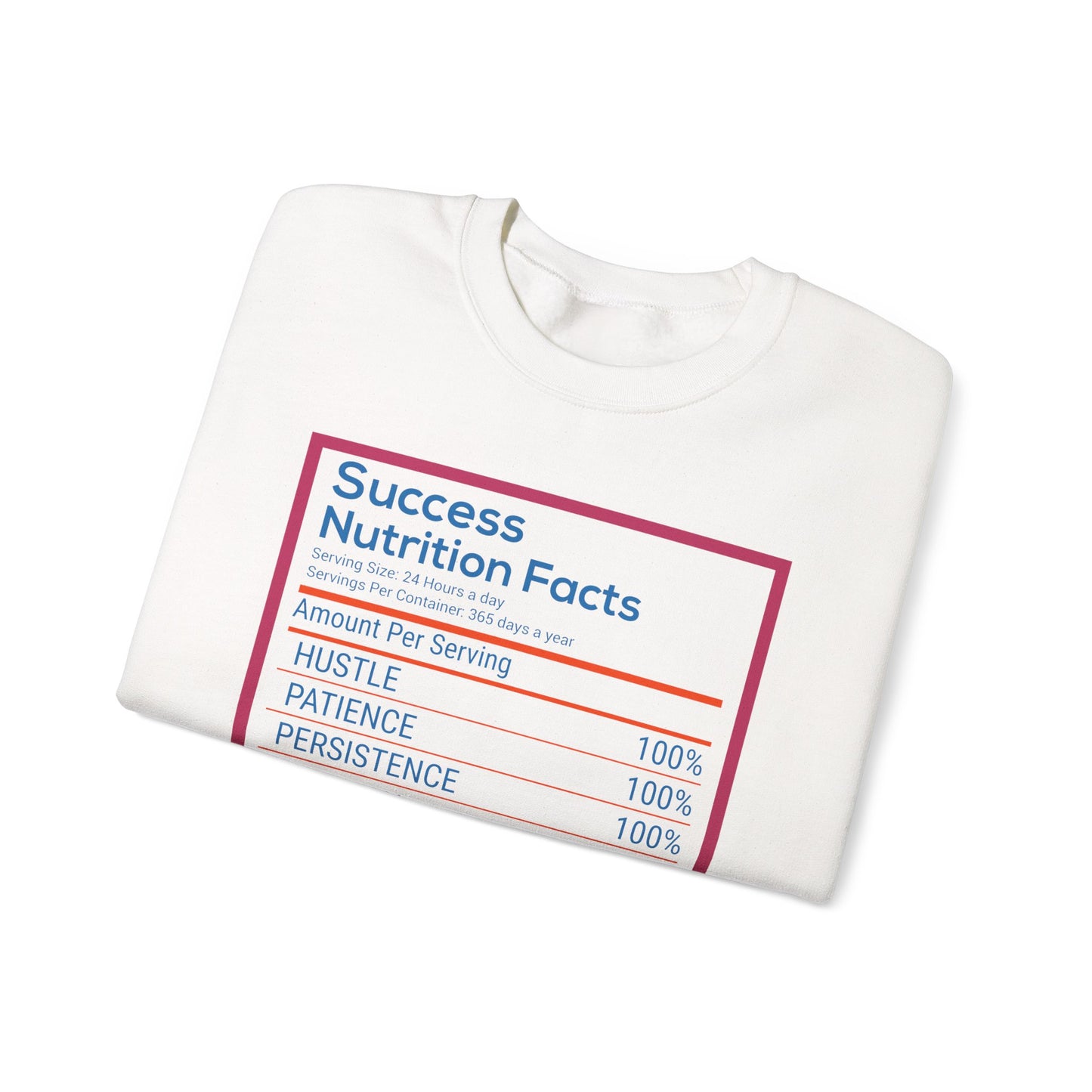 Success Nutrition Facts Unisex Heavy Blend™ Crewneck Sweatshirt