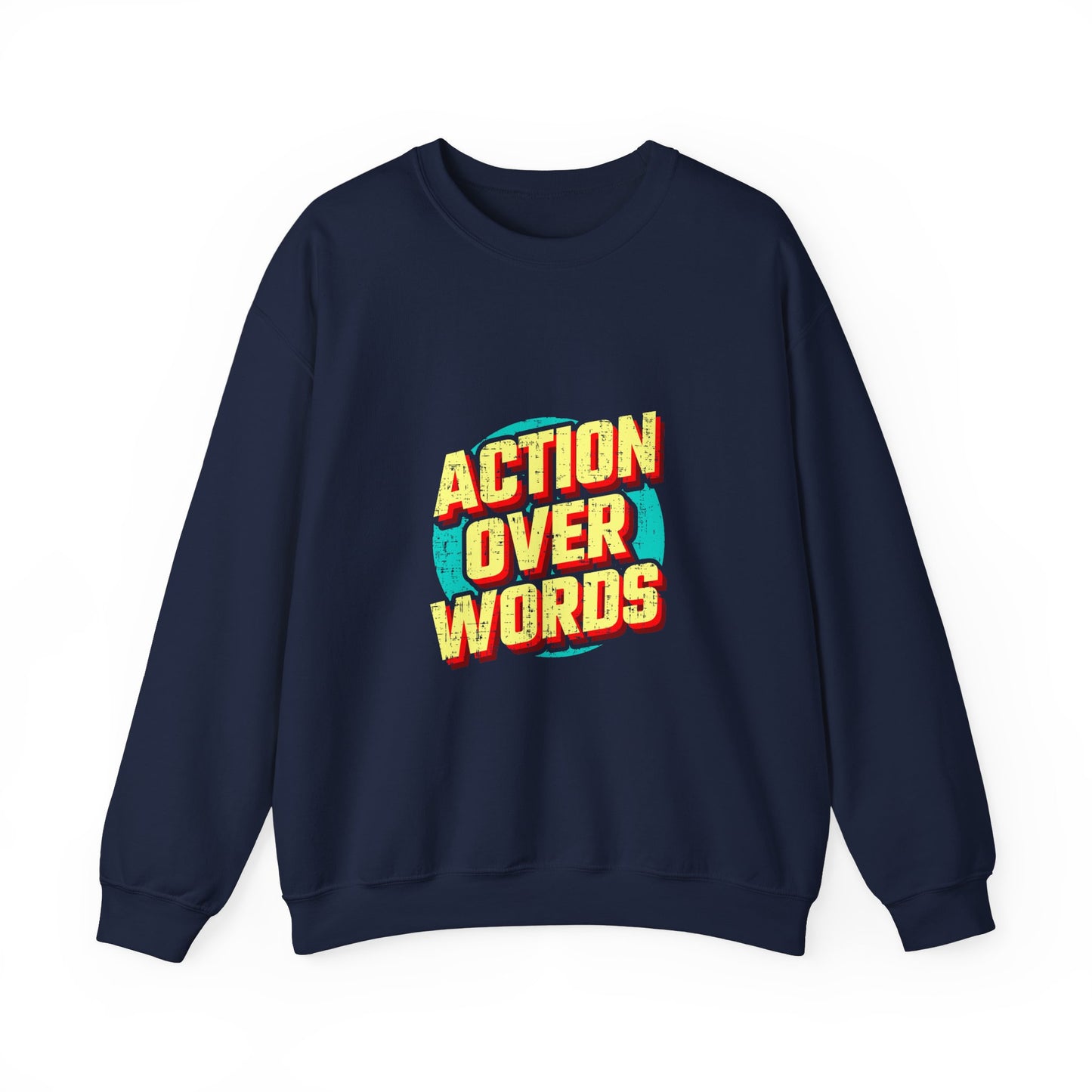 Action Over Words Unisex Heavy Blend™ Crewneck Sweatshirt