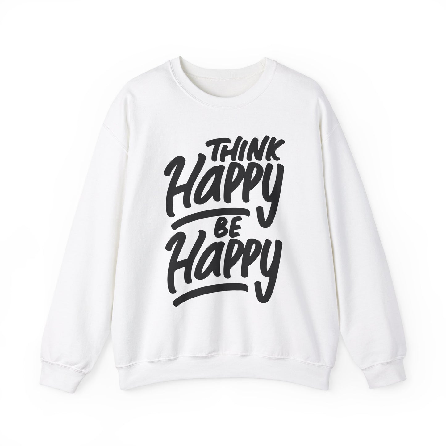 Think Happy Be Happy Unisex Heavy Blend™ Crewneck Sweatshirt