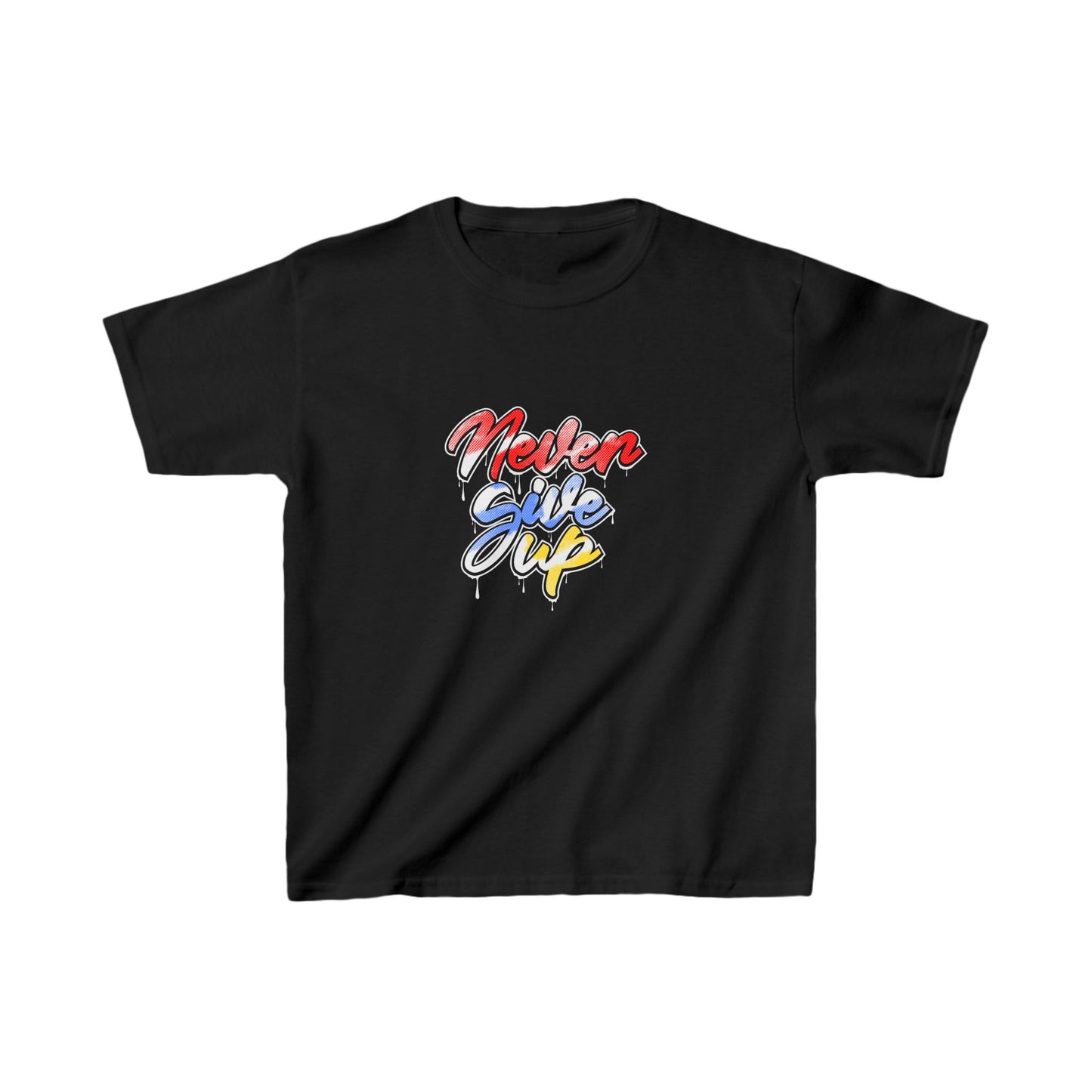 Never Give Up Kids Heavy Cotton™ Tee