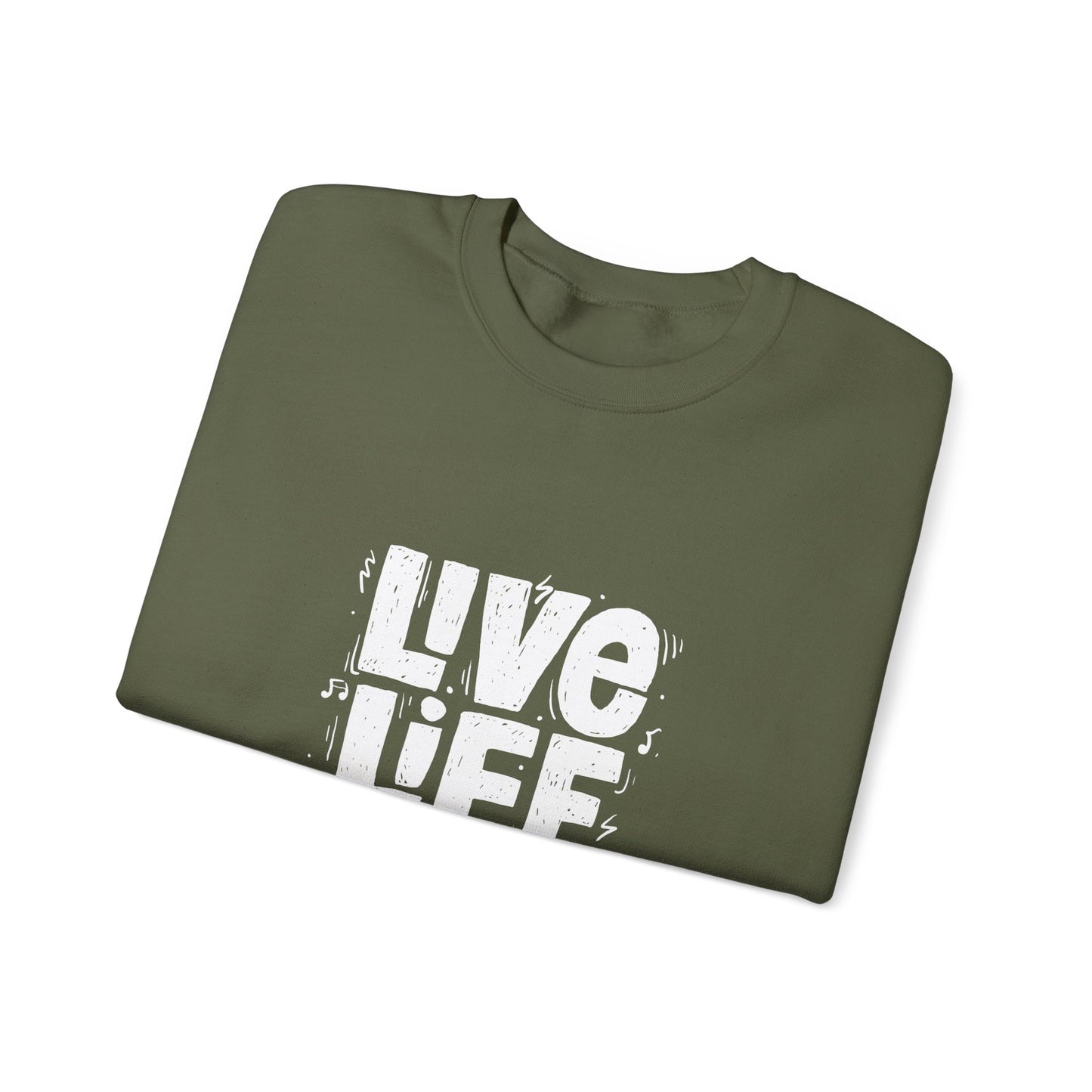 Live Life Loud Unisex Heavy Blend™ Crewneck Sweatshirt