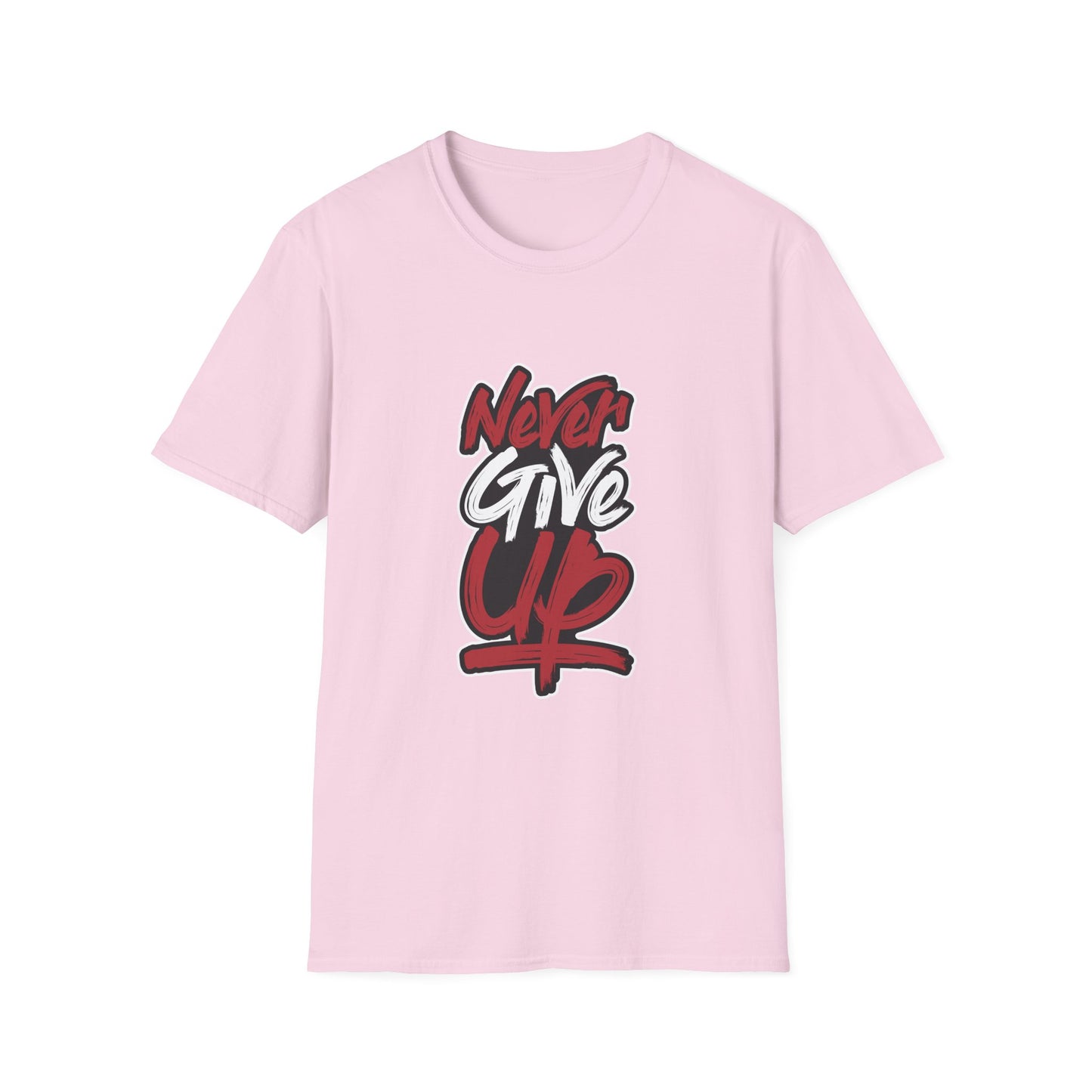 Never Give Up Unisex Softstyle T-Shirt