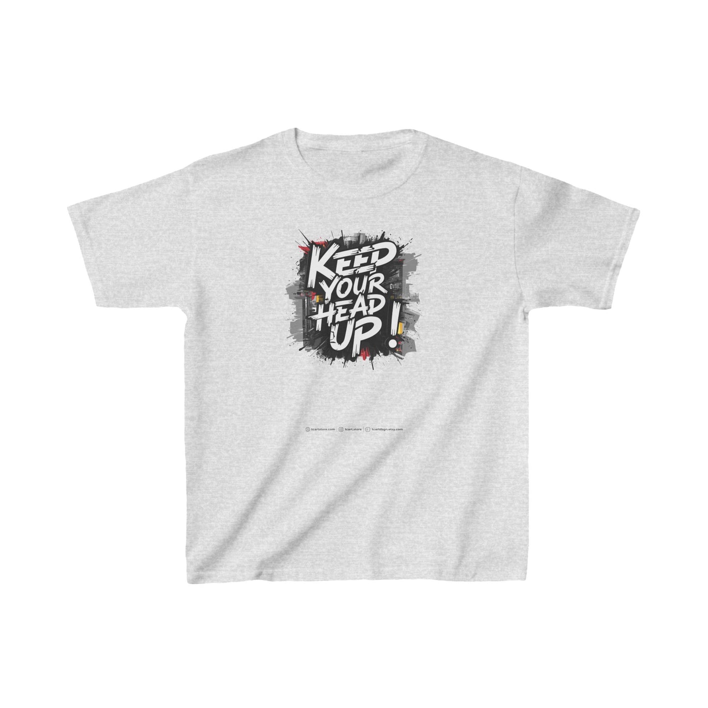 Keep Your Head Up ! Kids Heavy Cotton™ Tee