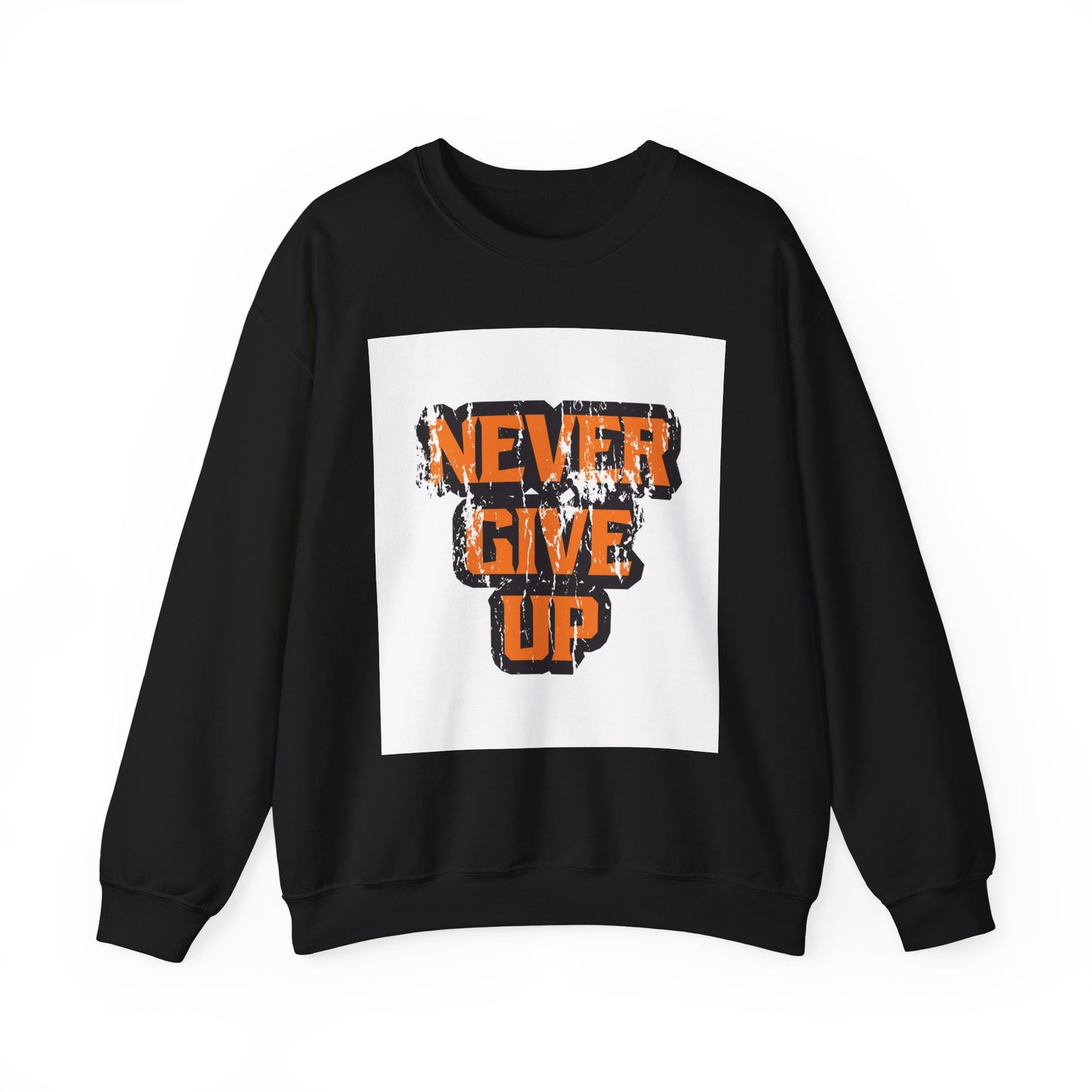 Never Give Up Unisex Heavy Blend™ Crewneck Sweatshirt