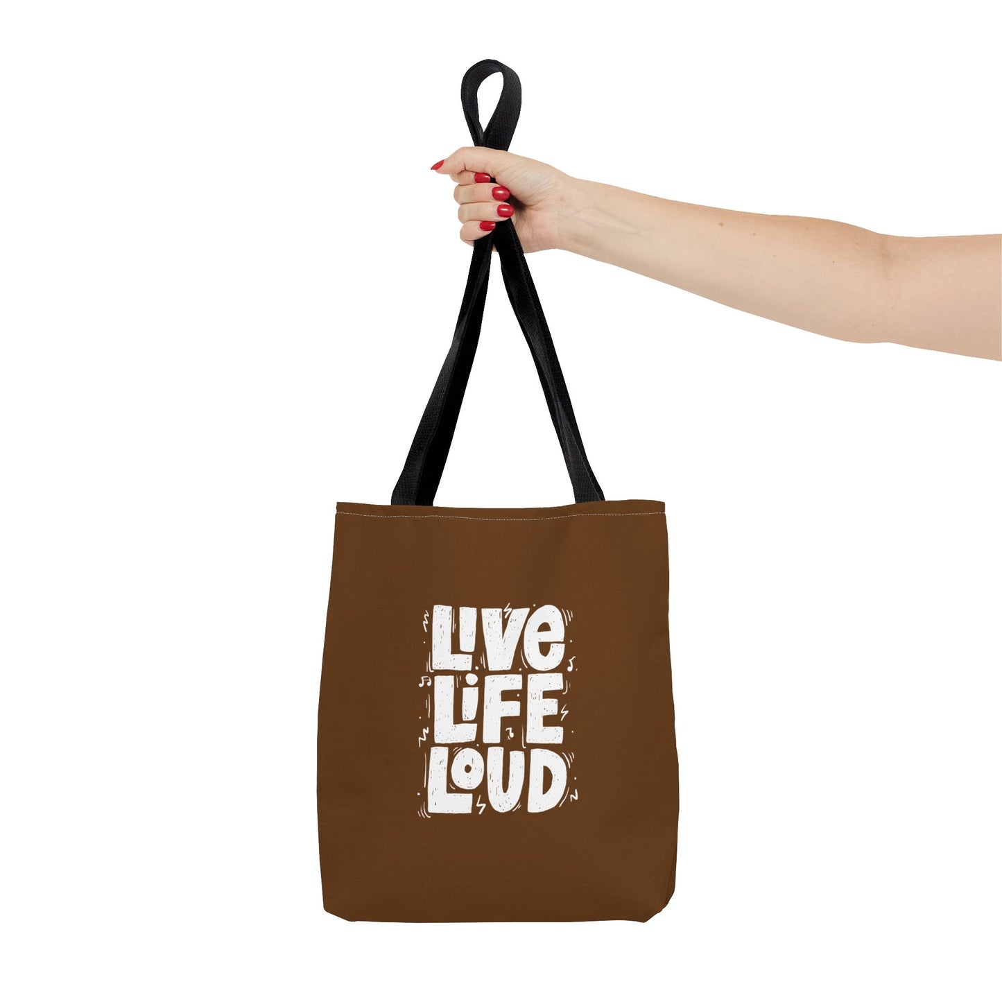 Live Life Loud Tote Bag (AOP)