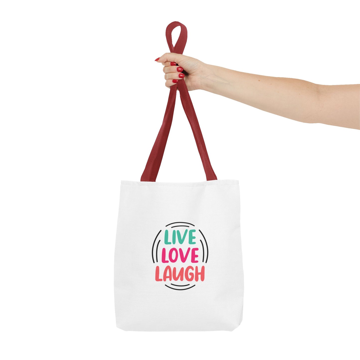 Live Love Laugh Tote Bag (AOP)