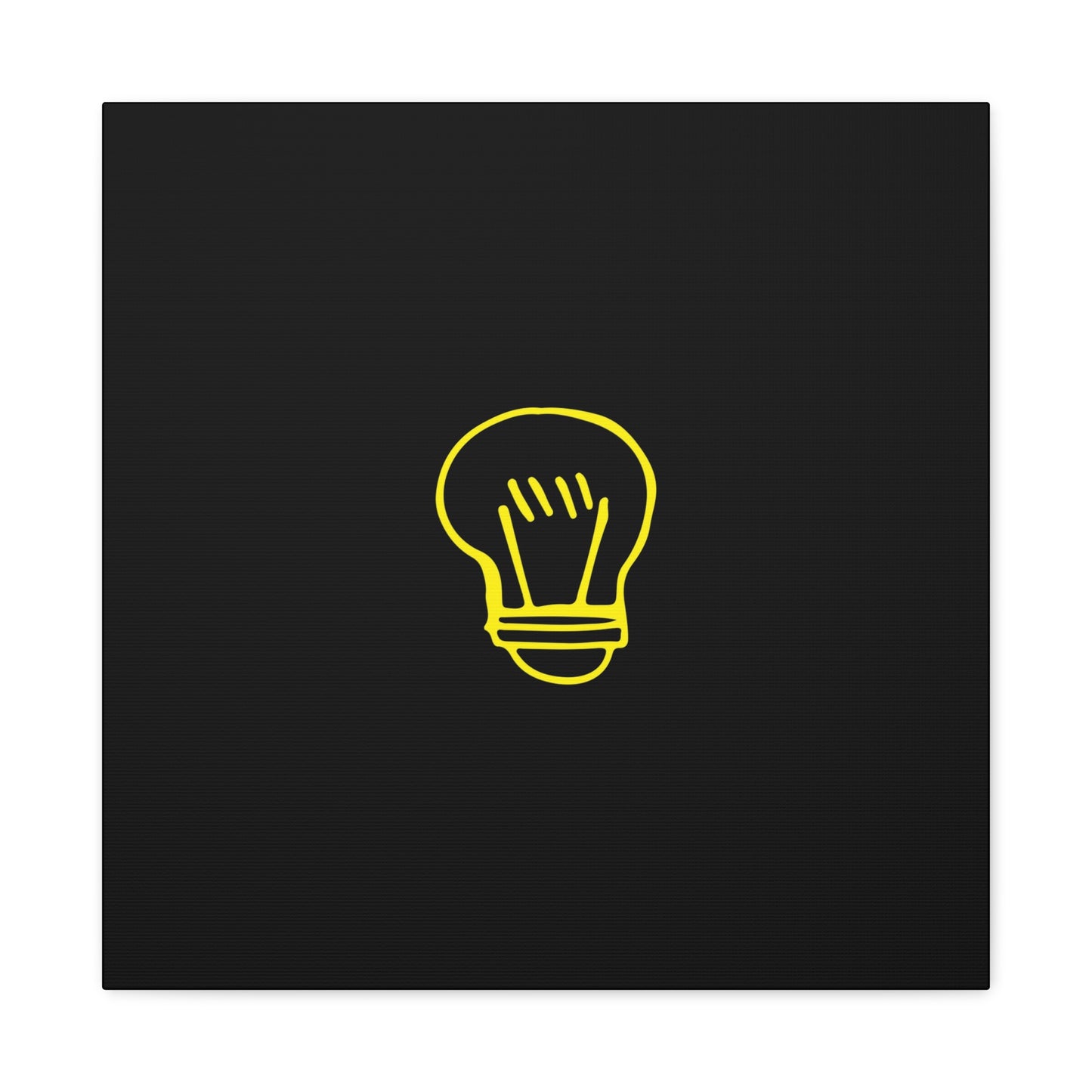 Drawing Light Bulb Matte Canvas, Stretched, 1.25"