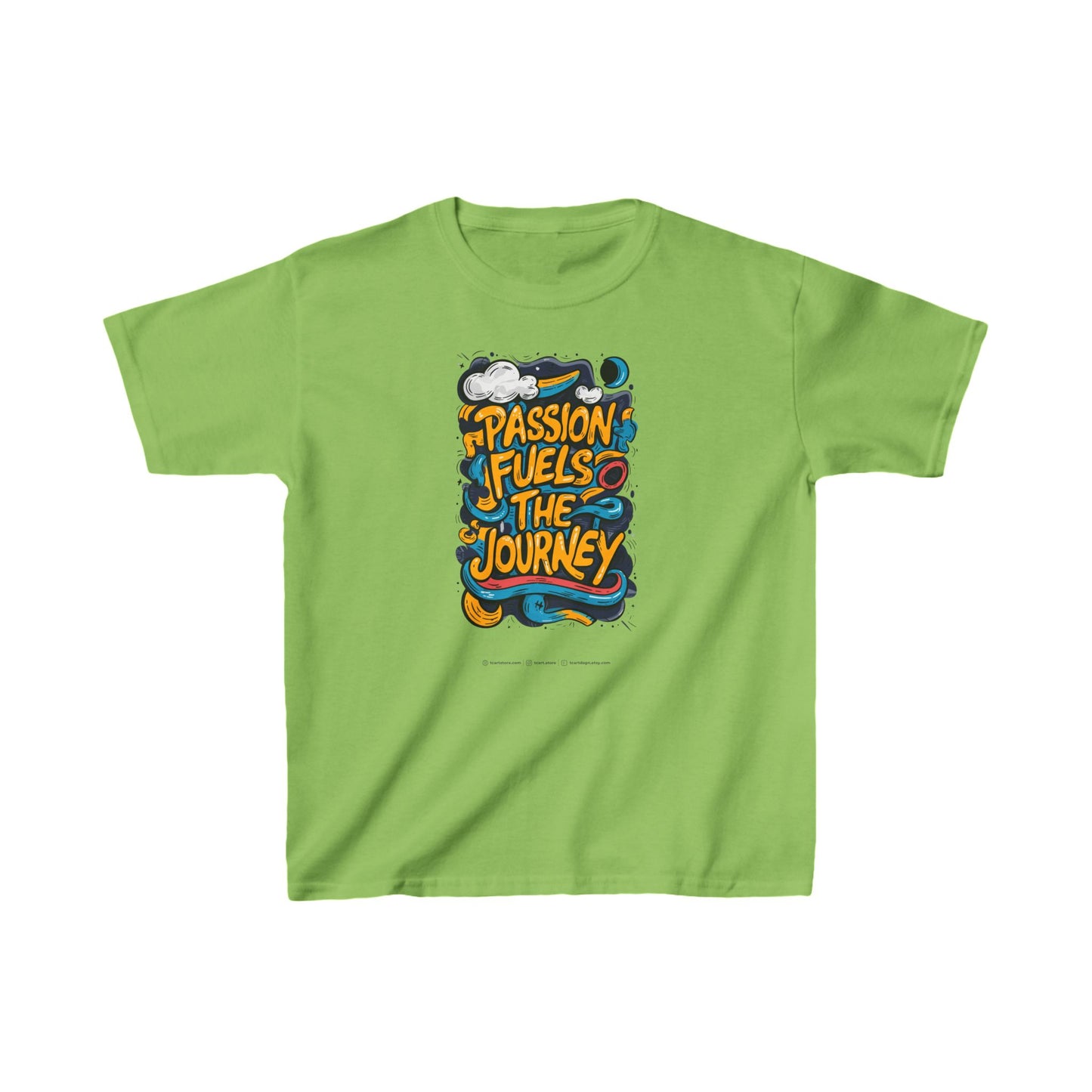 Passion Fuels The Journey Kids Heavy Cotton™ Tee