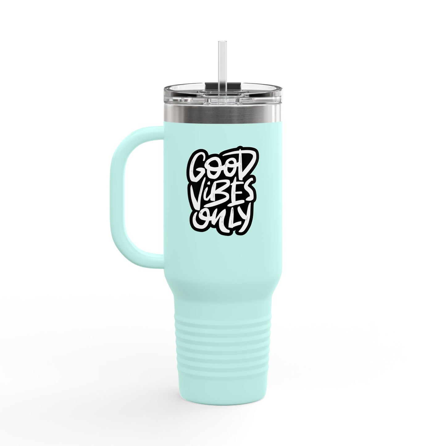 Good Vibes Only Insulated Travel Mug, 40oz