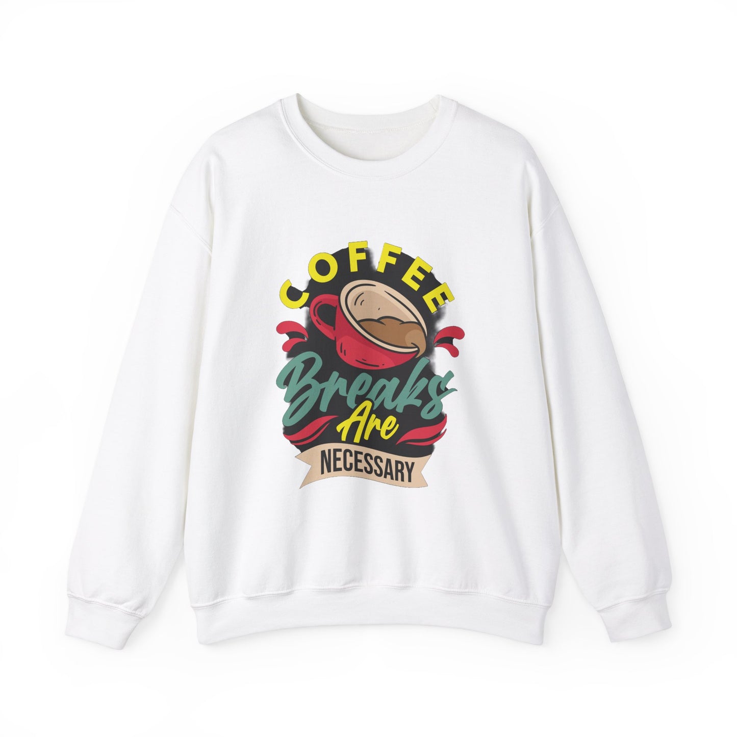 Coffee Breaks Are Necessary Unisex Heavy Blend™ Crewneck Sweatshirt