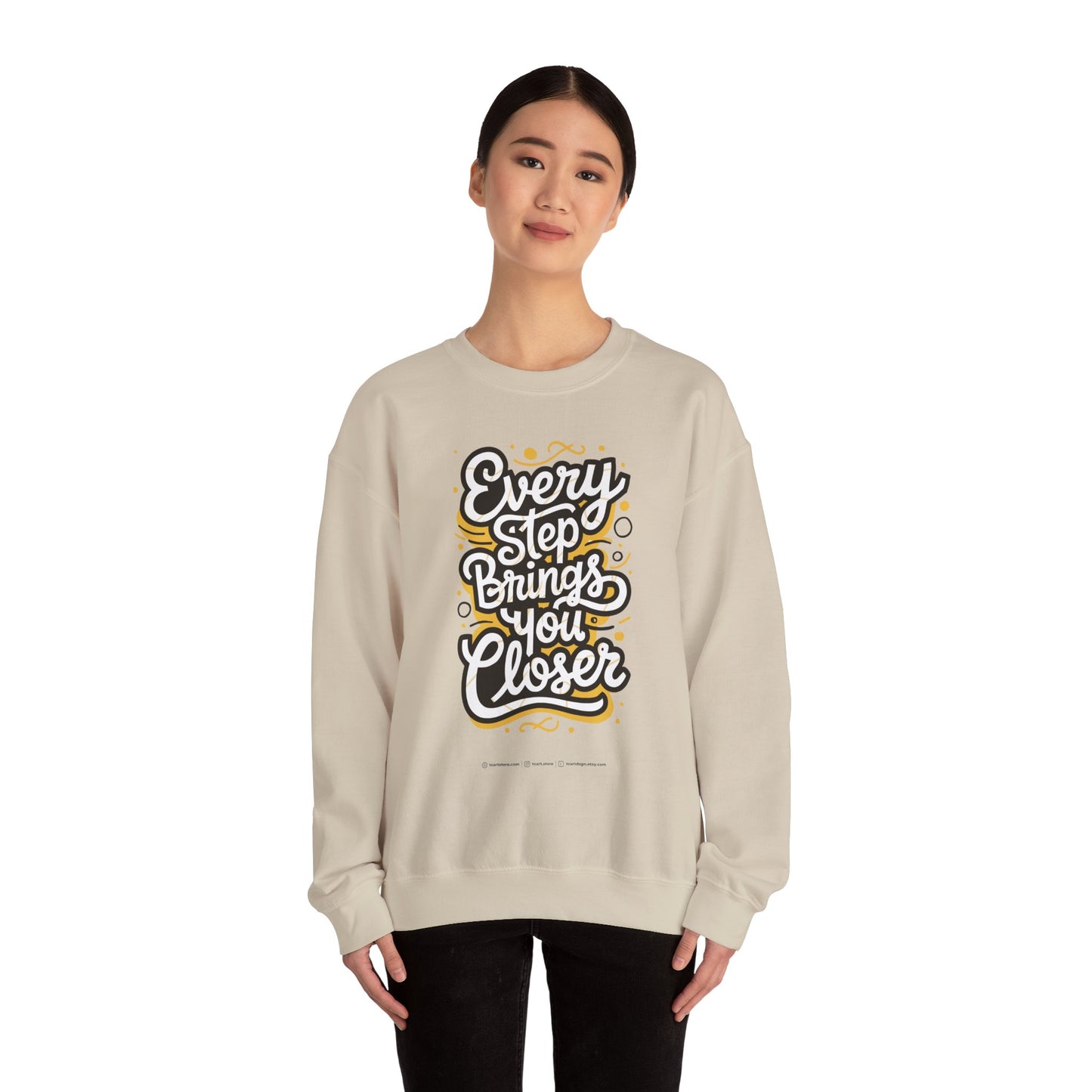 Every Step Brings You Closer Unisex Heavy Blend™ Crewneck Sweatshirt