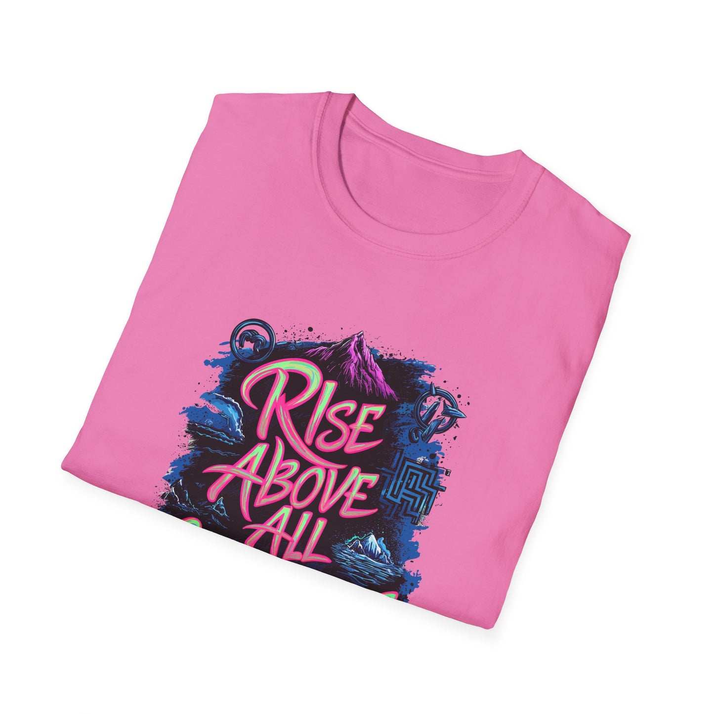 Rise Above All Challenges Unisex Softstyle T-Shirt