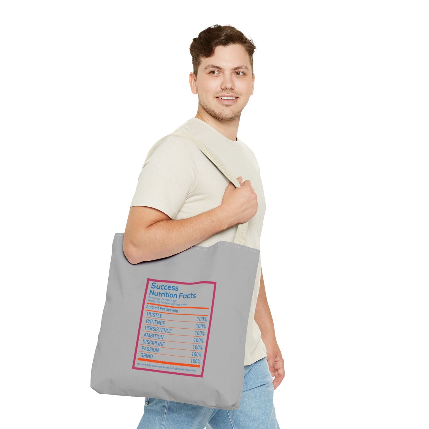 Success Nutrition Facts Tote Bag (AOP)