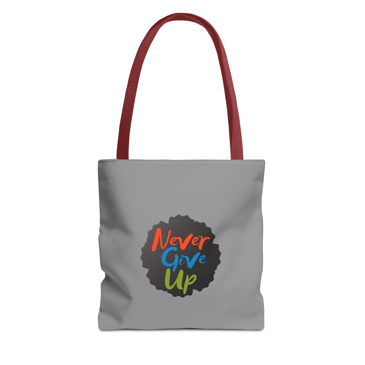 Never Give Up Tote Bag (AOP)