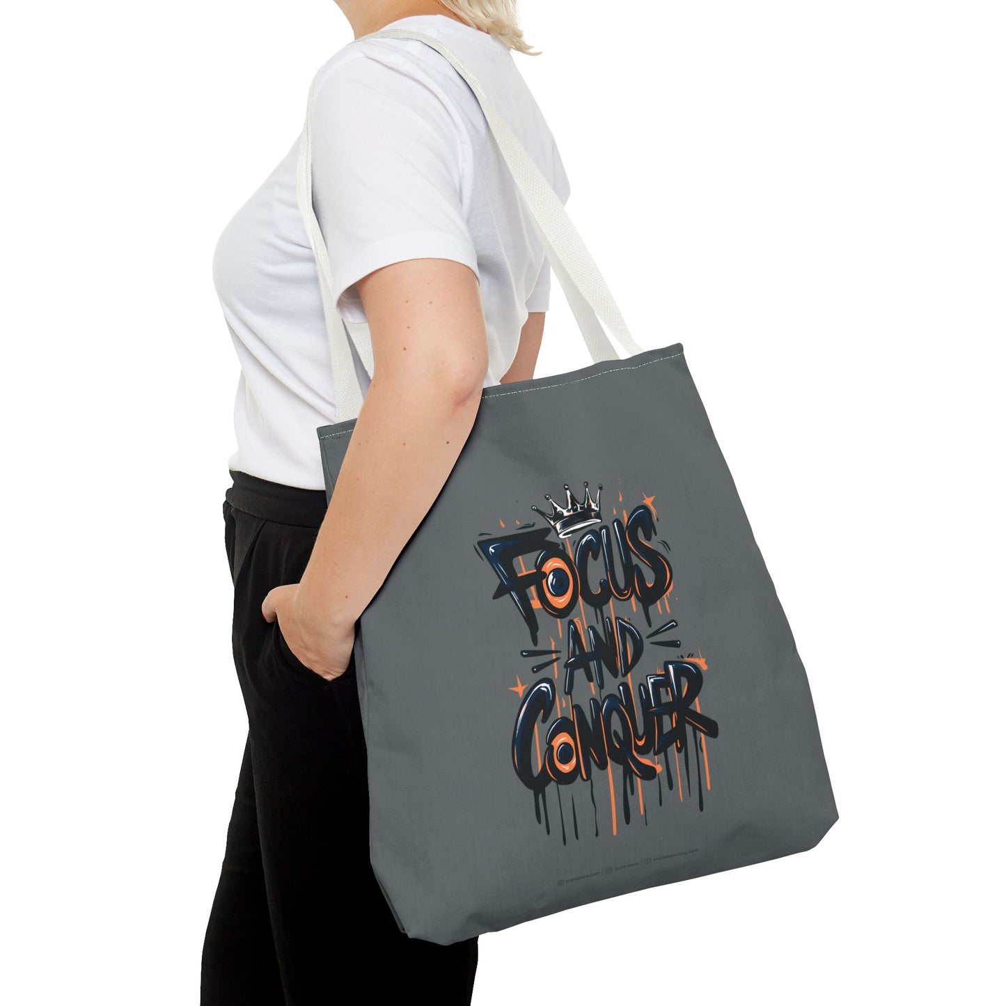 Focus And Conquer Tote Bag (AOP)