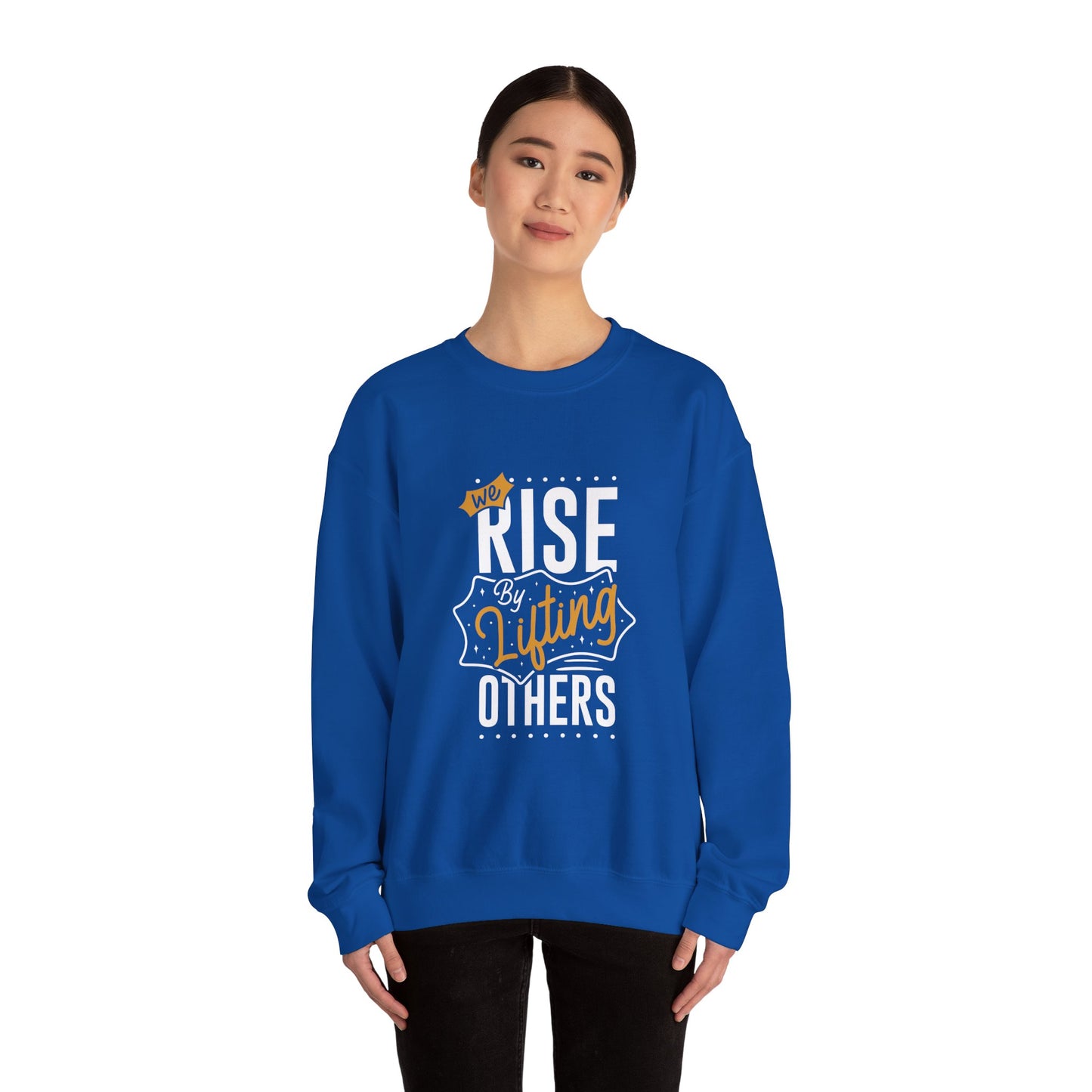 We Rise By Lifting Others Unisex Heavy Blend™ Crewneck Sweatshirt