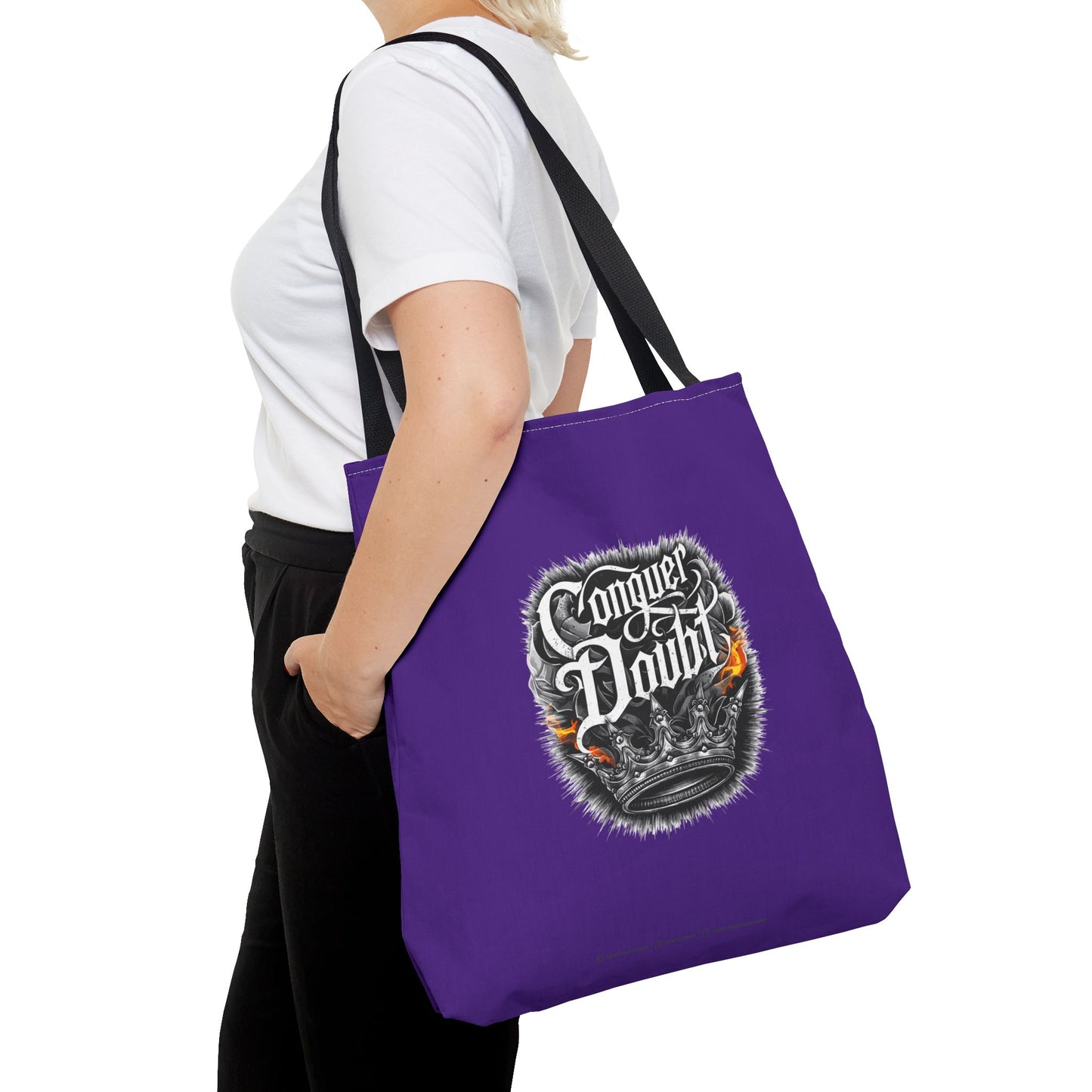 Conquer Doubt Tote Bag (AOP)