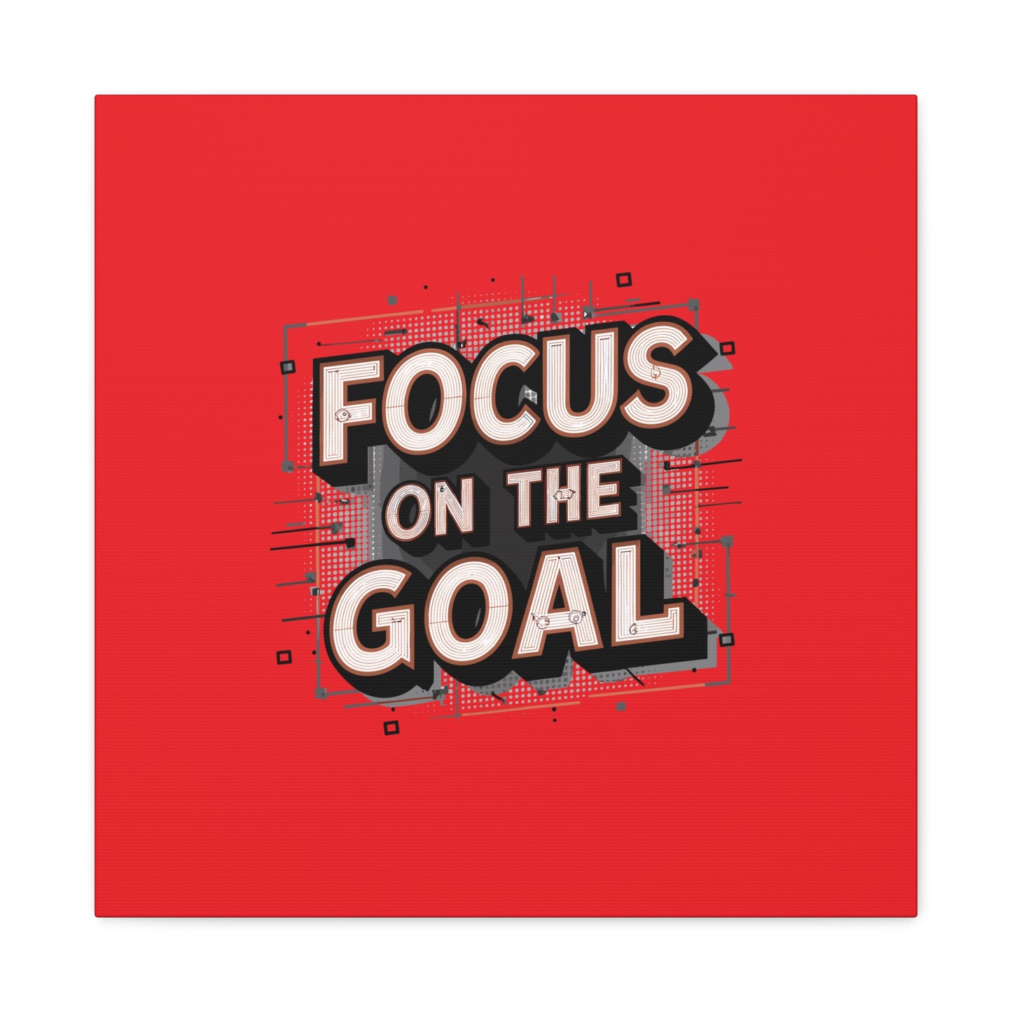 Focus On The Goal Matte Canvas, Stretched, 1.25"