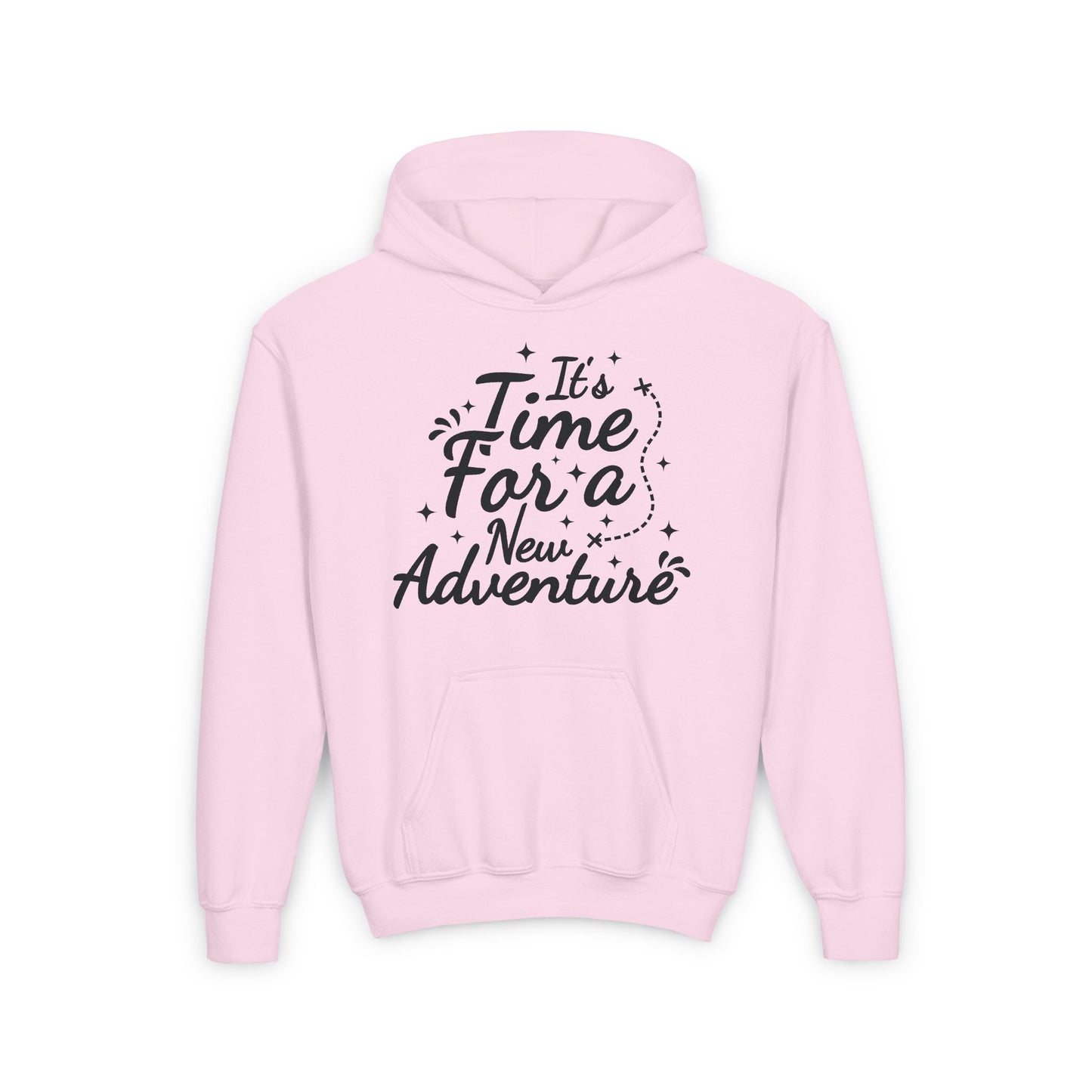 It's Time For A New Adventure Youth Heavy Blend Hooded Sweatshirt