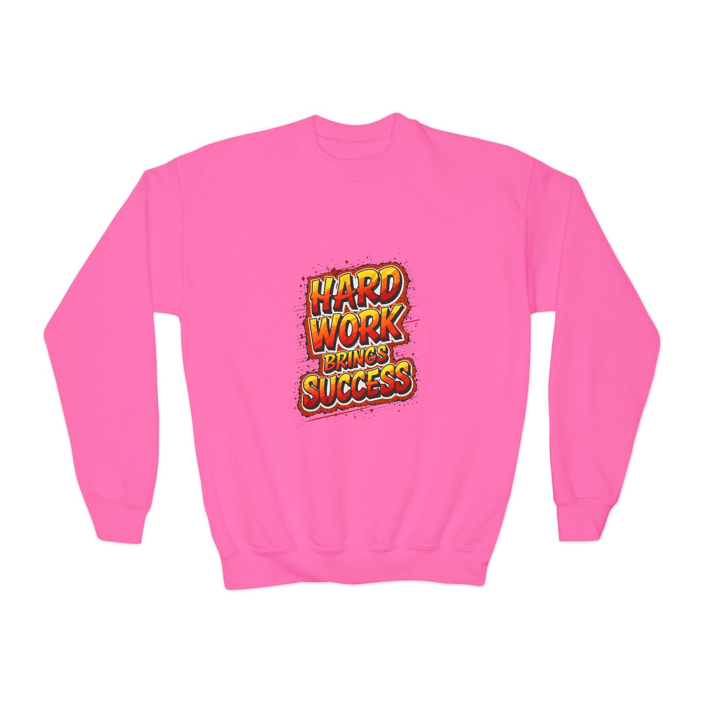 Hard Work Brings Success Youth Crewneck Sweatshirt