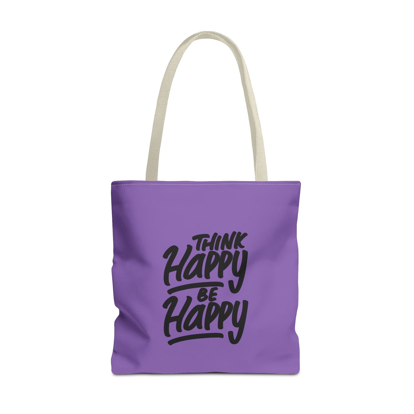 Think Happy Be Happy Tote Bag (AOP)
