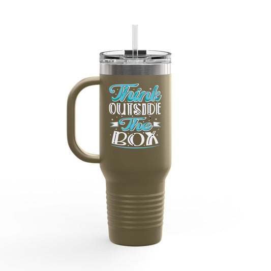 Think Outside The Box Insulated Travel Mug, 40oz