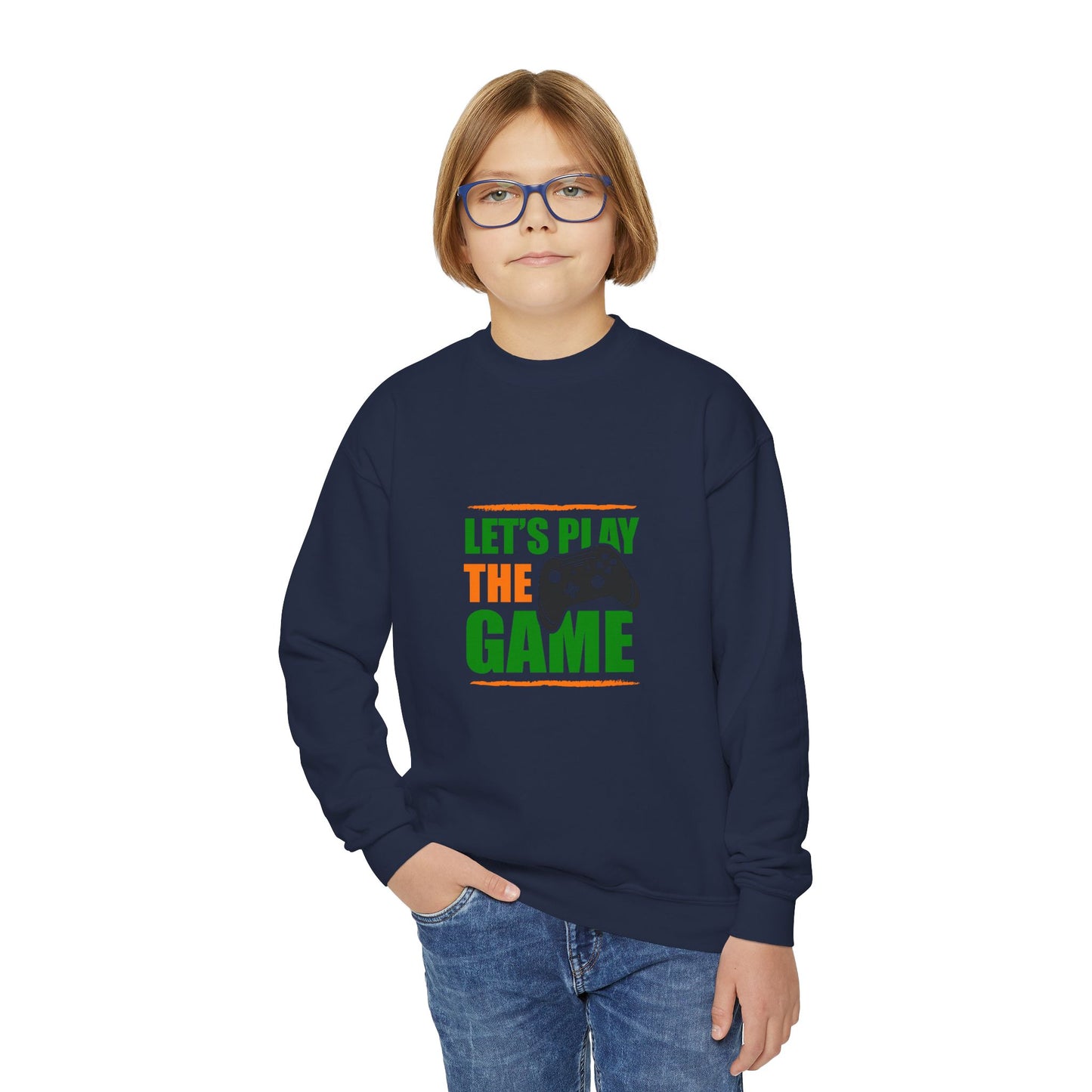 Let's Play The Game Youth Crewneck Sweatshirt