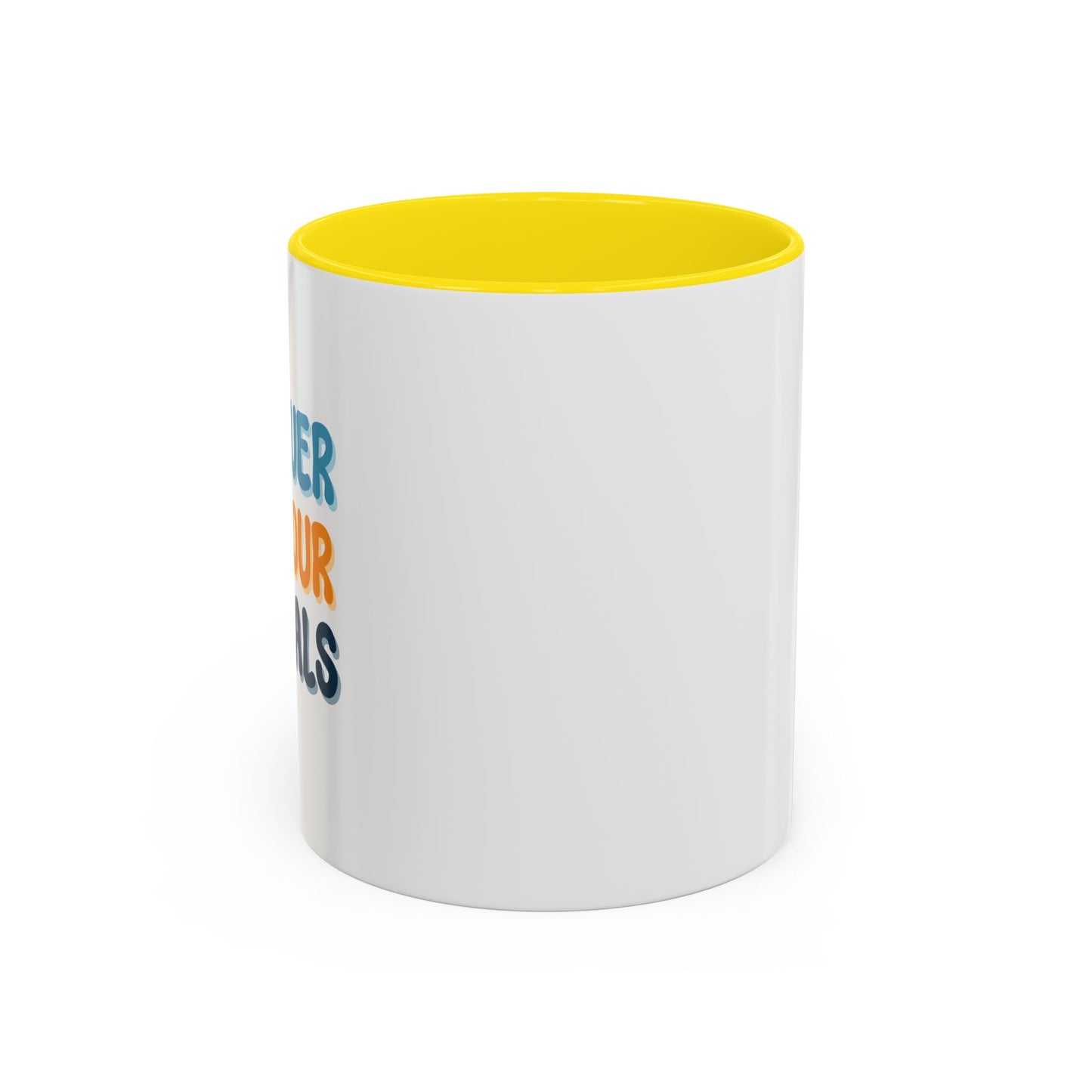 Conquer Your Goals Accent Coffee Mug (11, 15oz)