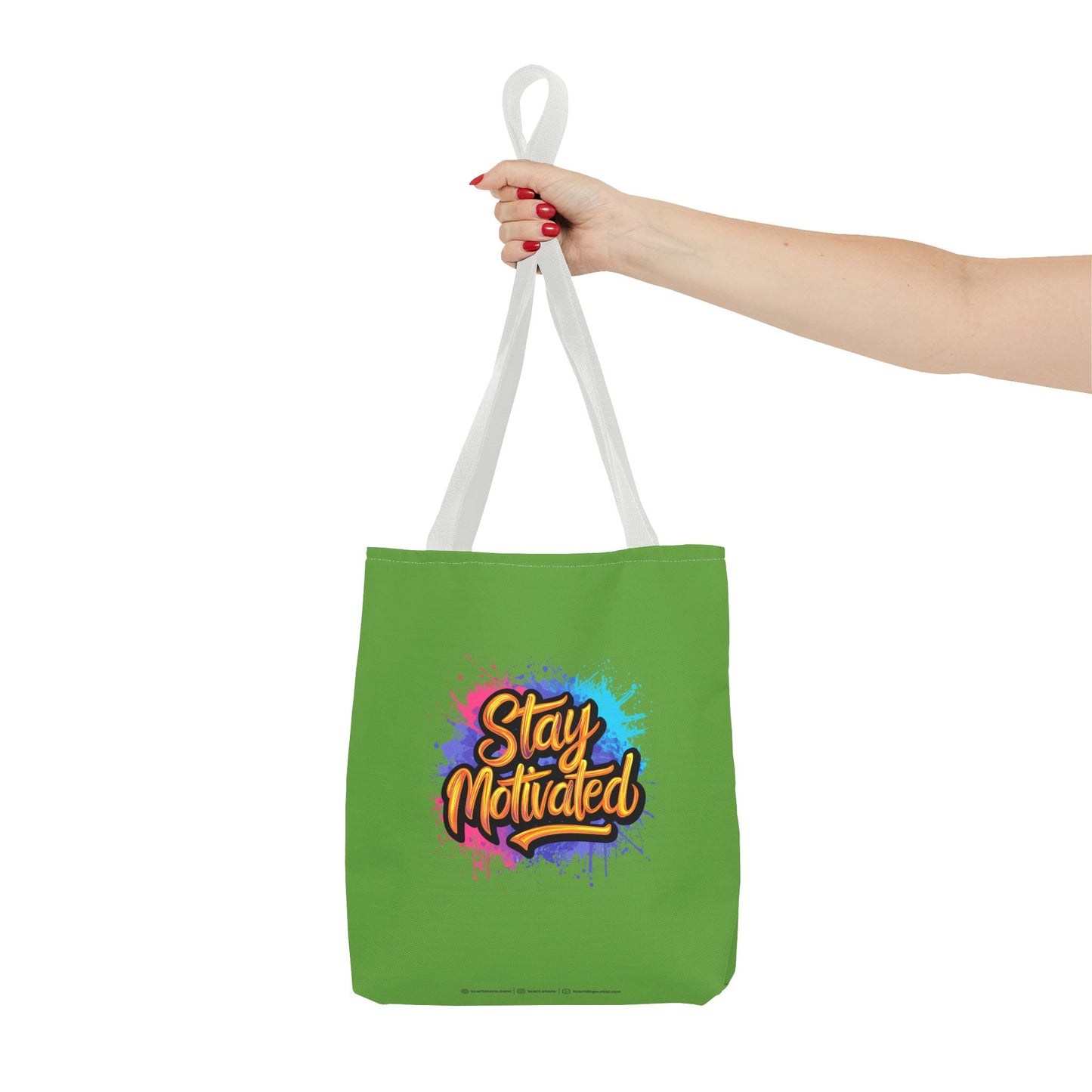 Stay Motivated Tote Bag (AOP)