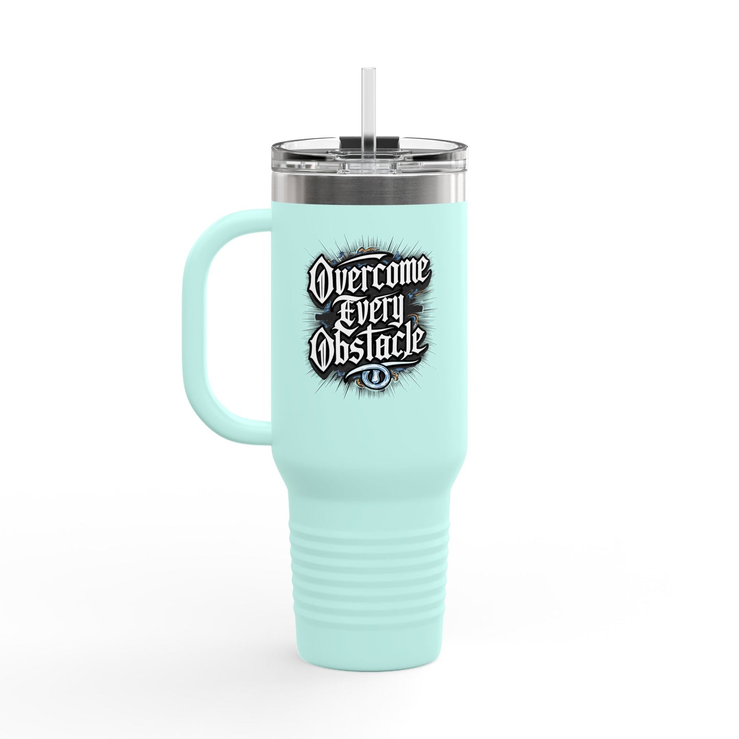 Overcome Every Obstacle Insulated Travel Mug, 40oz