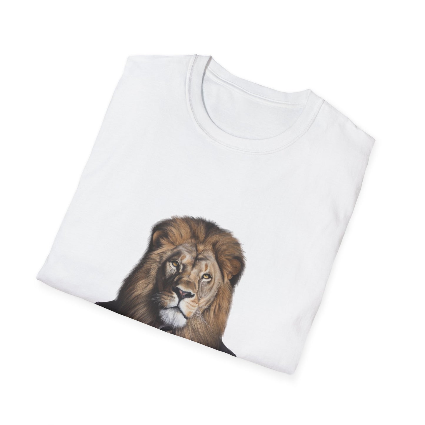 lion business person Unisex Softstyle T-Shirt