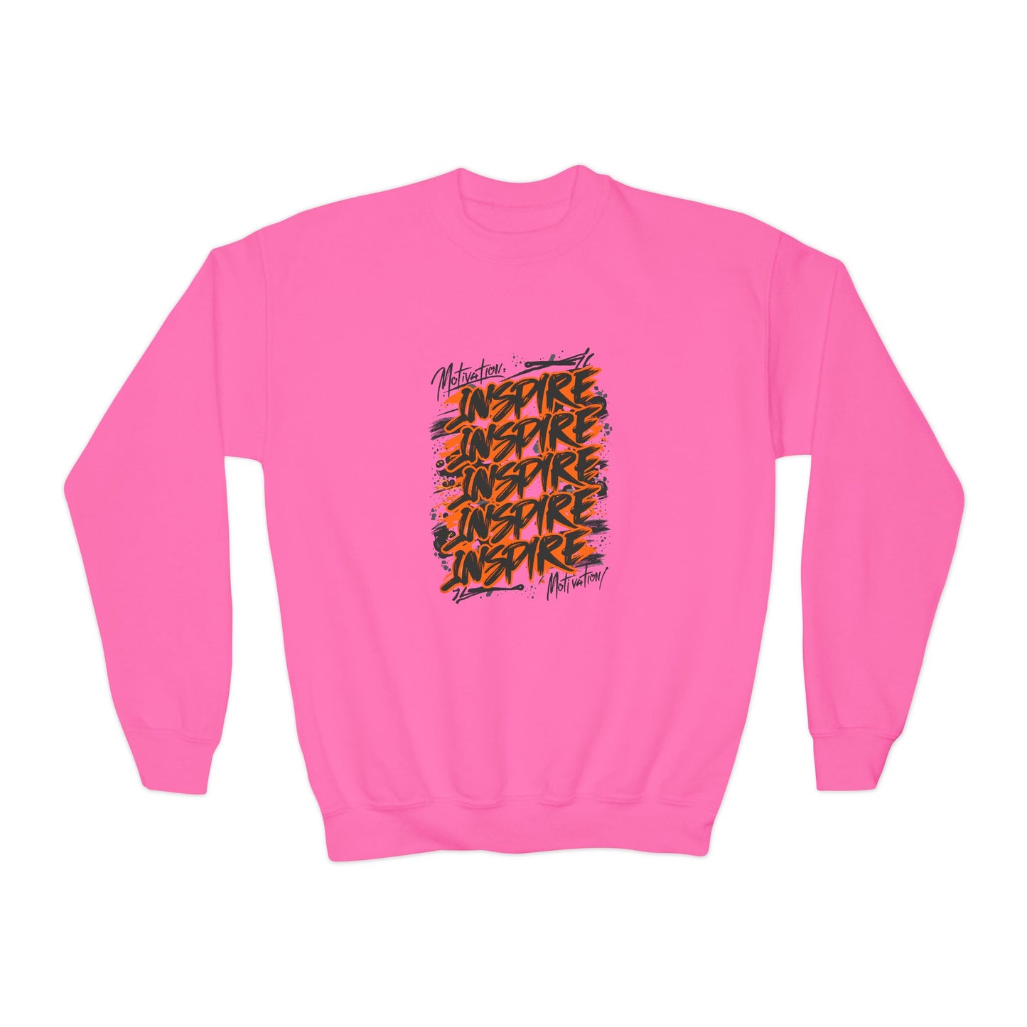 Motivation Inspire Motivation Youth Crewneck Sweatshirt