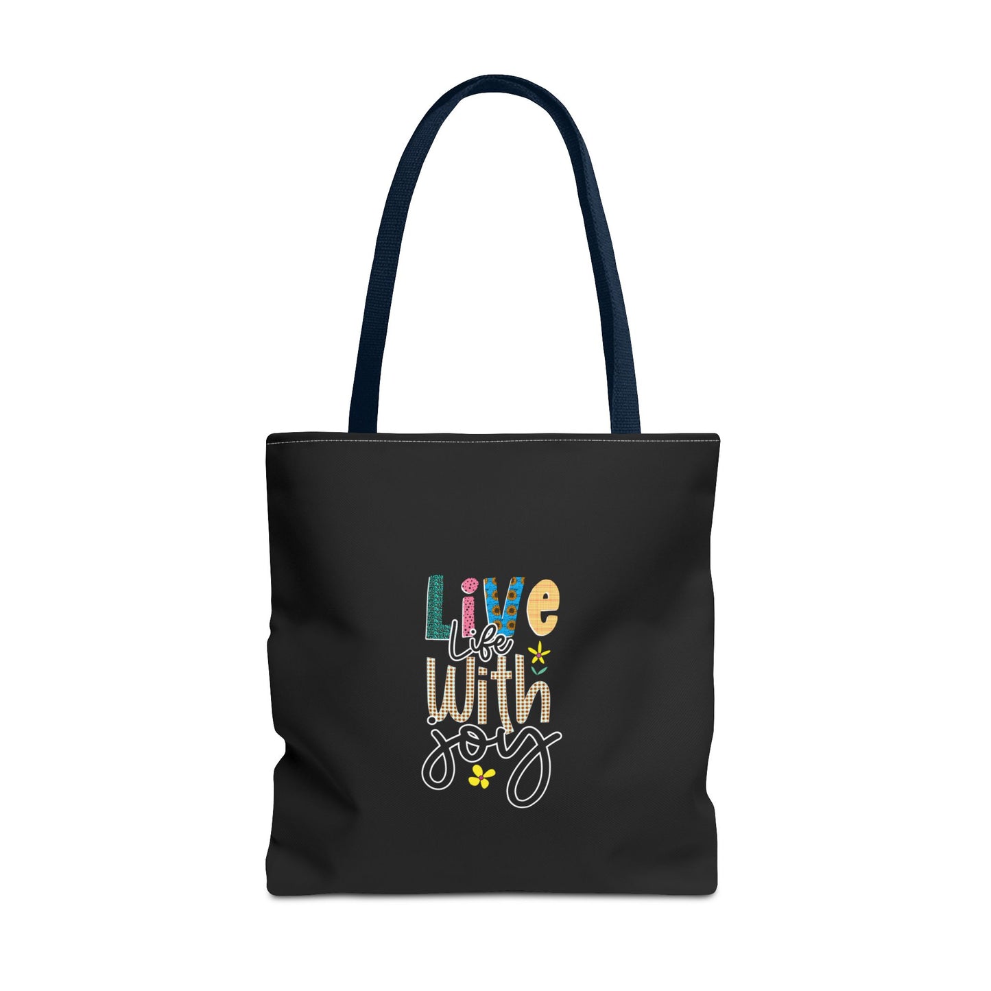 Live Life With Joy Tote Bag (AOP)