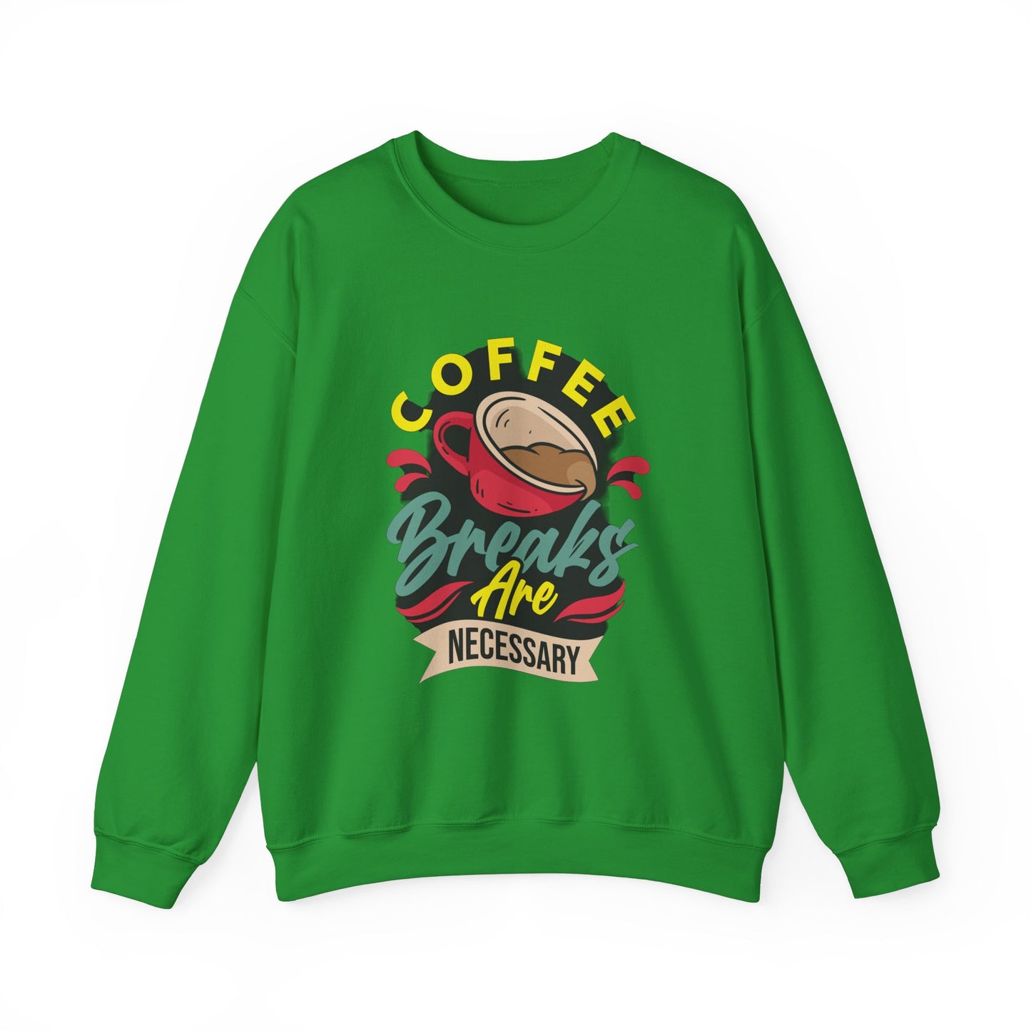 Coffee Breaks Are Necessary Unisex Heavy Blend™ Crewneck Sweatshirt