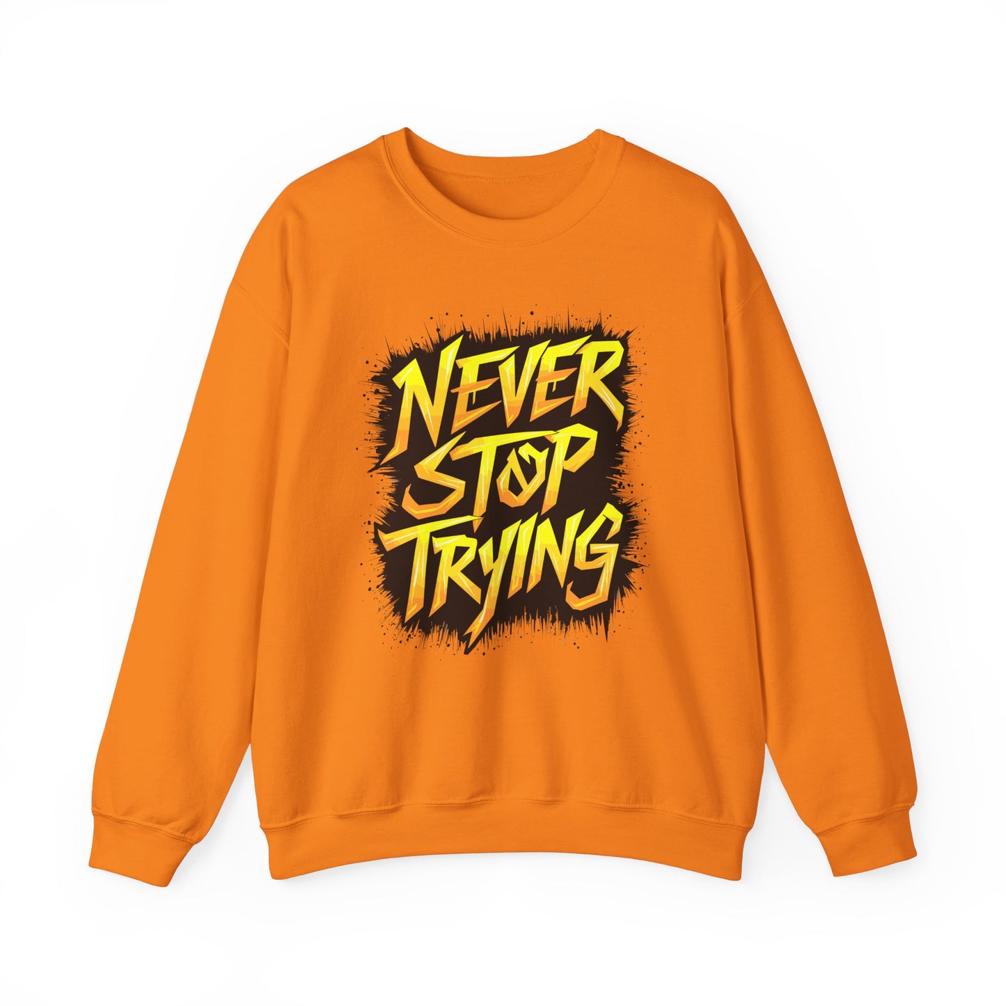 Never Stop Trying Unisex Heavy Blend™ Crewneck Sweatshirt